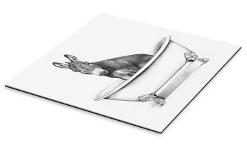 Posterlounge XXL-Wandbild Victoria Borges, Esel in der Wanne, Jungenzimmer Illustration