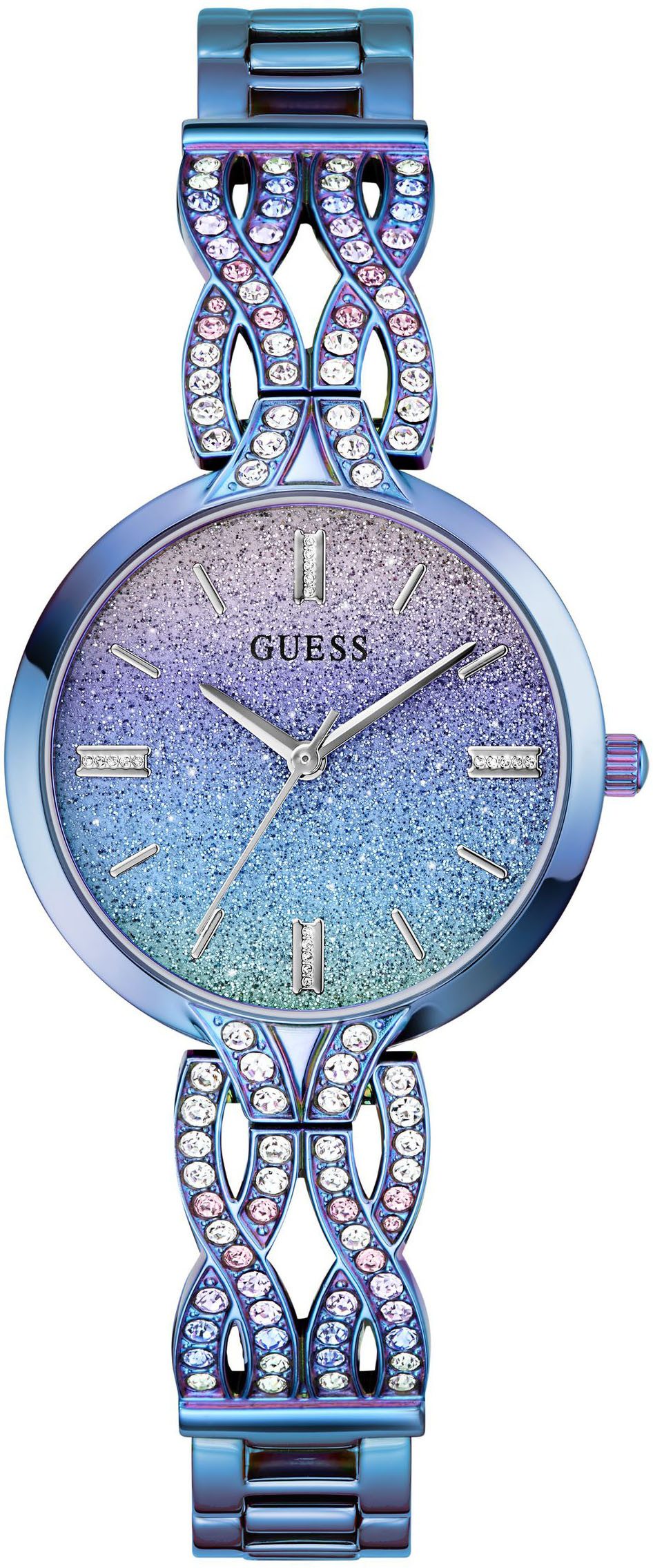 Guess Quarzuhr CORAL GW0868L3, Armbanduhr, Damenuhr, Edelstahlarmband günstig online kaufen