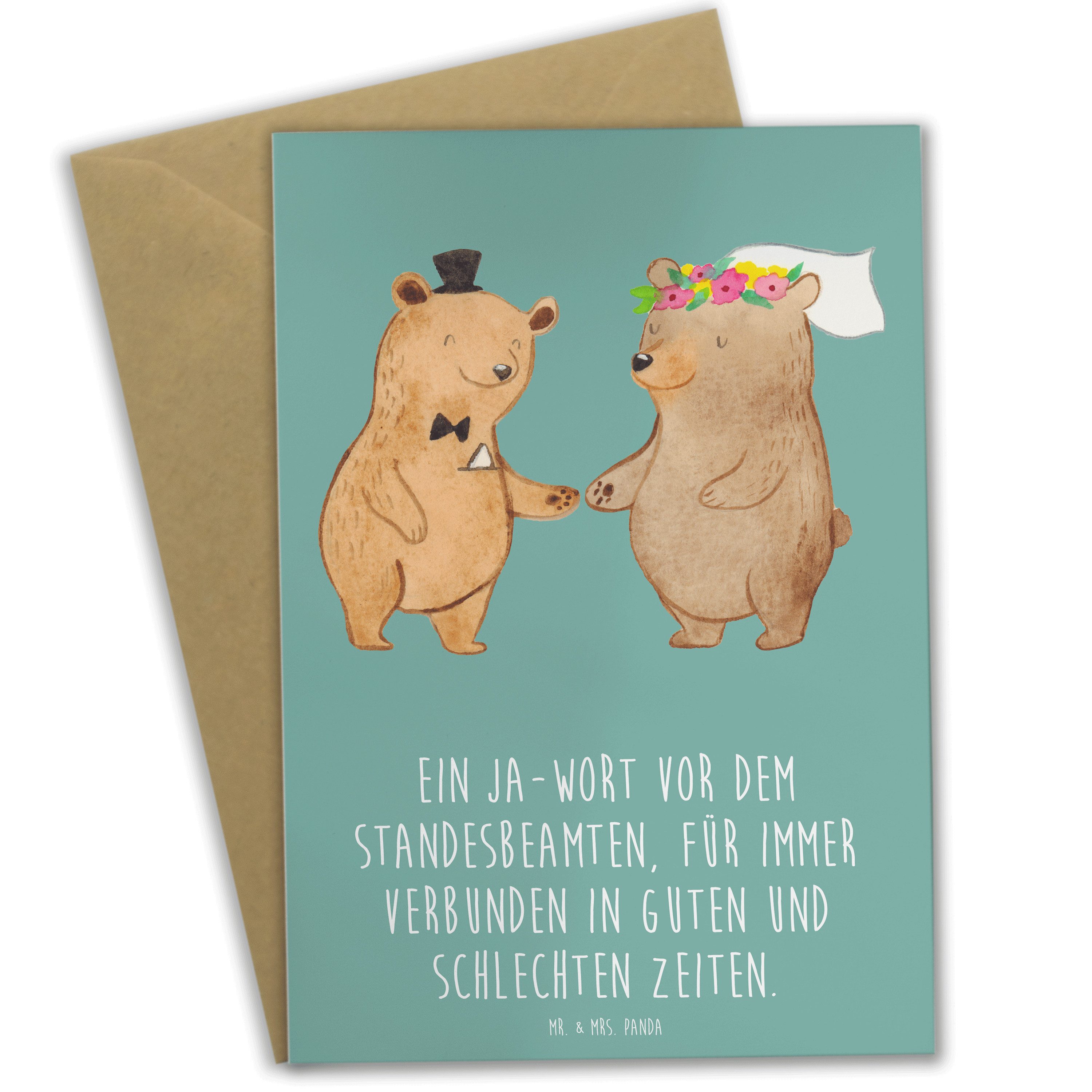 Grußkarte Standesamtliche Trauung Versprechen - Meeresbrise - Geschenk, Hochzei