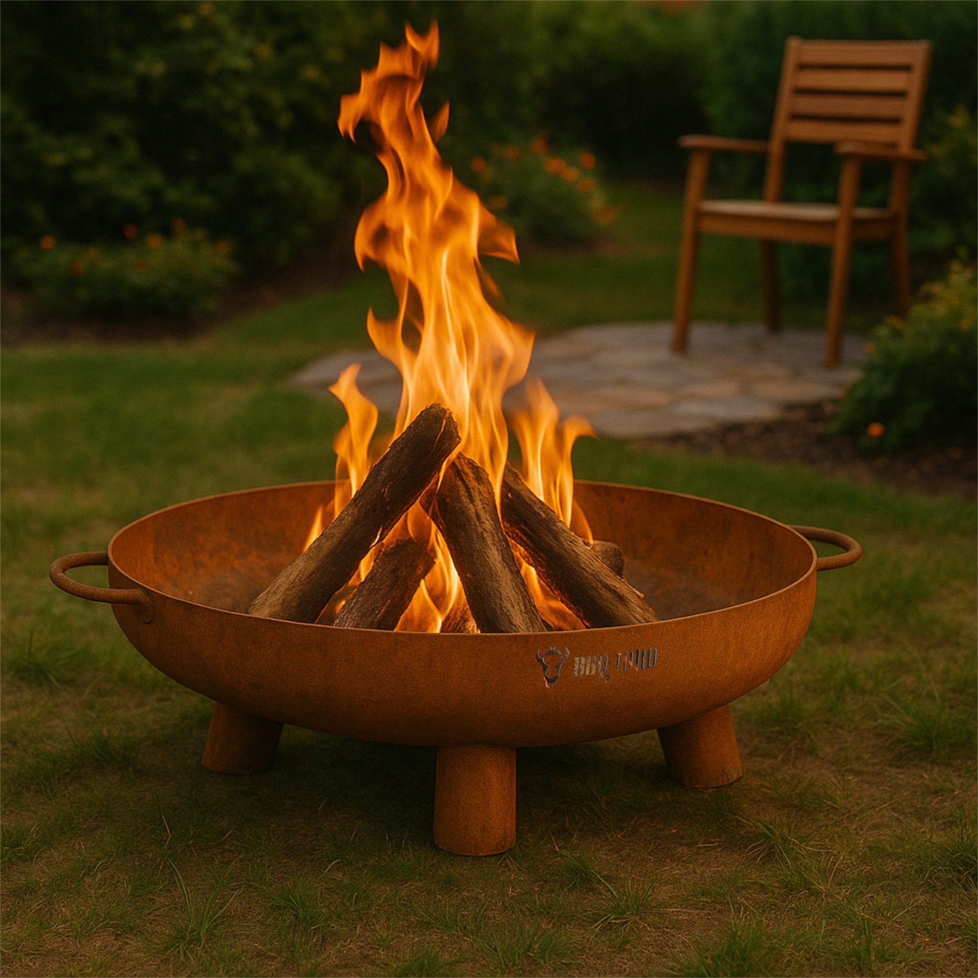 BBQ-Toro Feuerschale Ø 70 cm, Rostoptik, günstig online kaufen