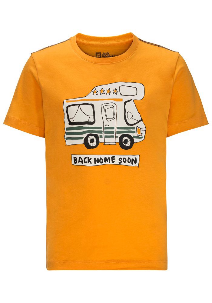 Günstig online einkaufen B T-Shirt WOLF orange-pop Wolfskin VAN Jack & T