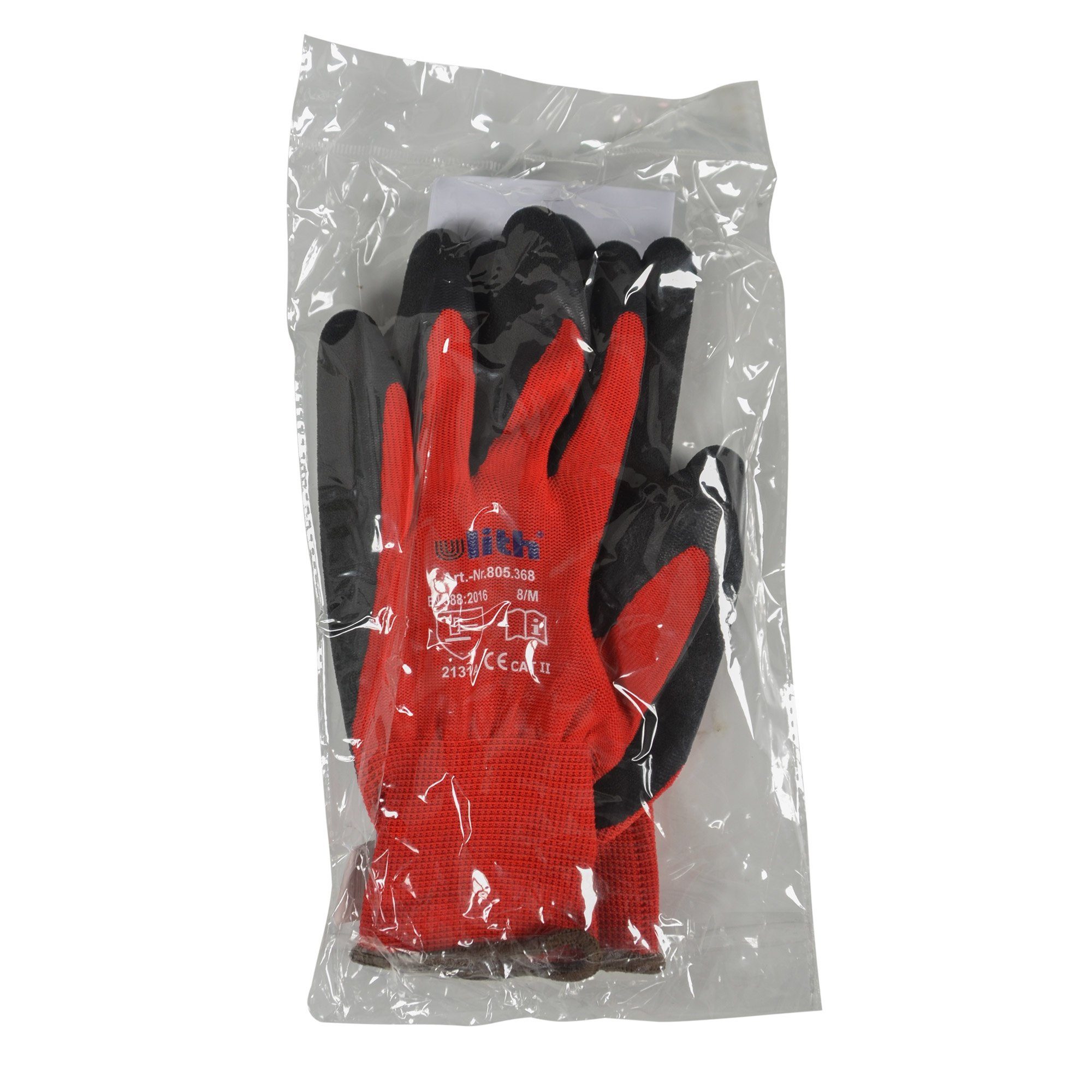 Scorprotect® Arbeitshandschuhe Arbeitshandschuh Montage-Feinstrickhandschuhe rot Größe 8