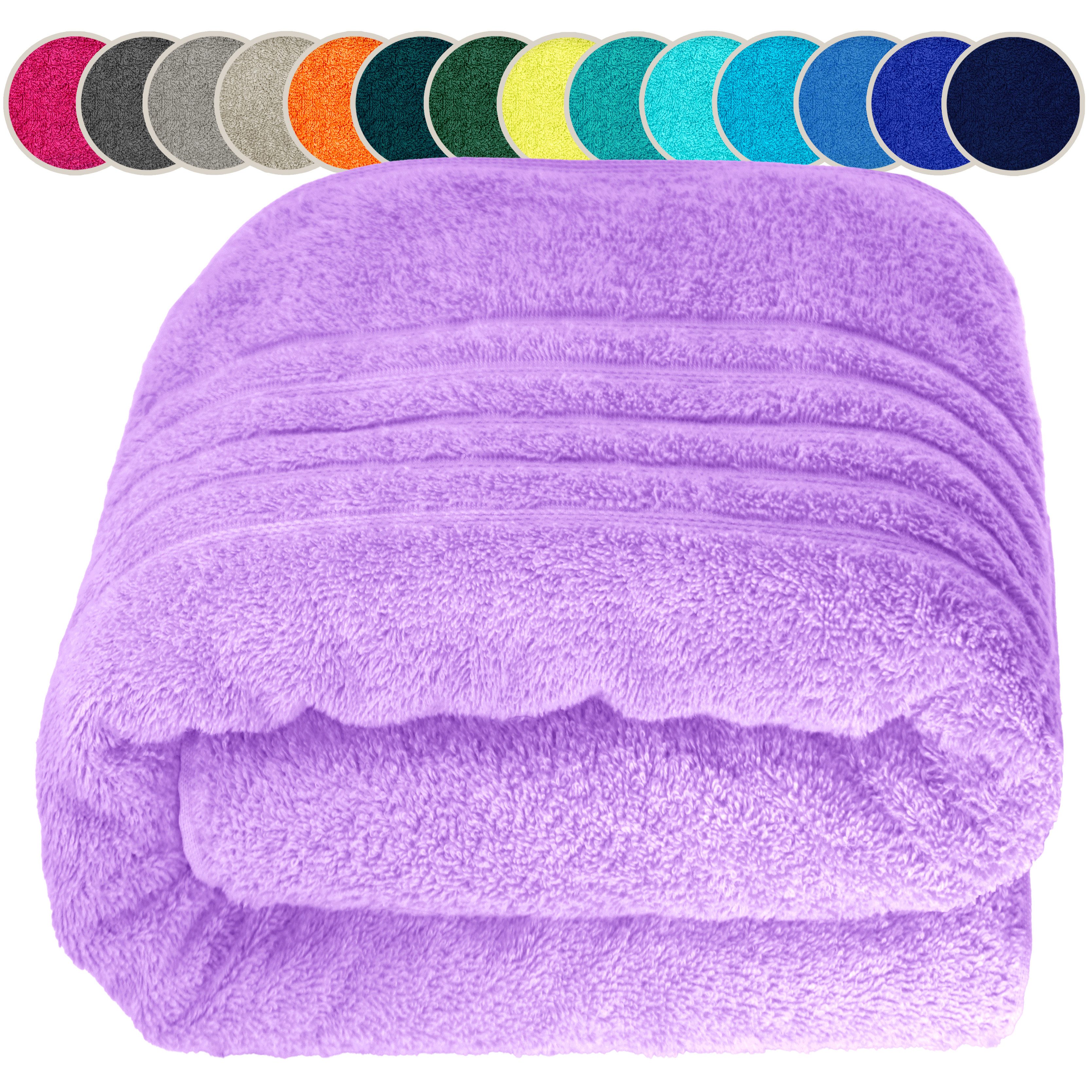Lashuma Saunatuch XXL Handtuch London, Frottee (1-St), Badetuch Damen & Badehandtuch Herren 100x200 cm - Saunahandtuch 80x220