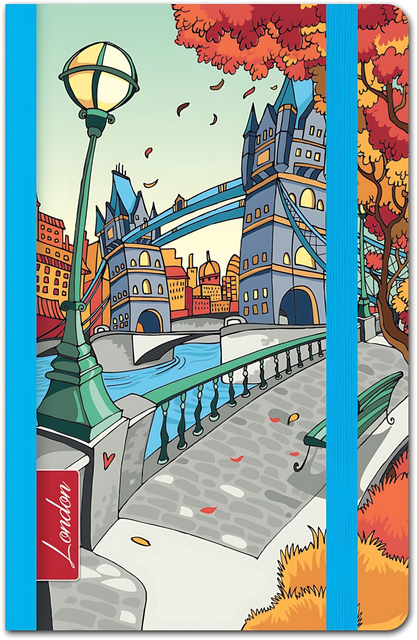 RNK Notizbuch RNK Notizbuch London 9x14,3cm liniertt 100Bl