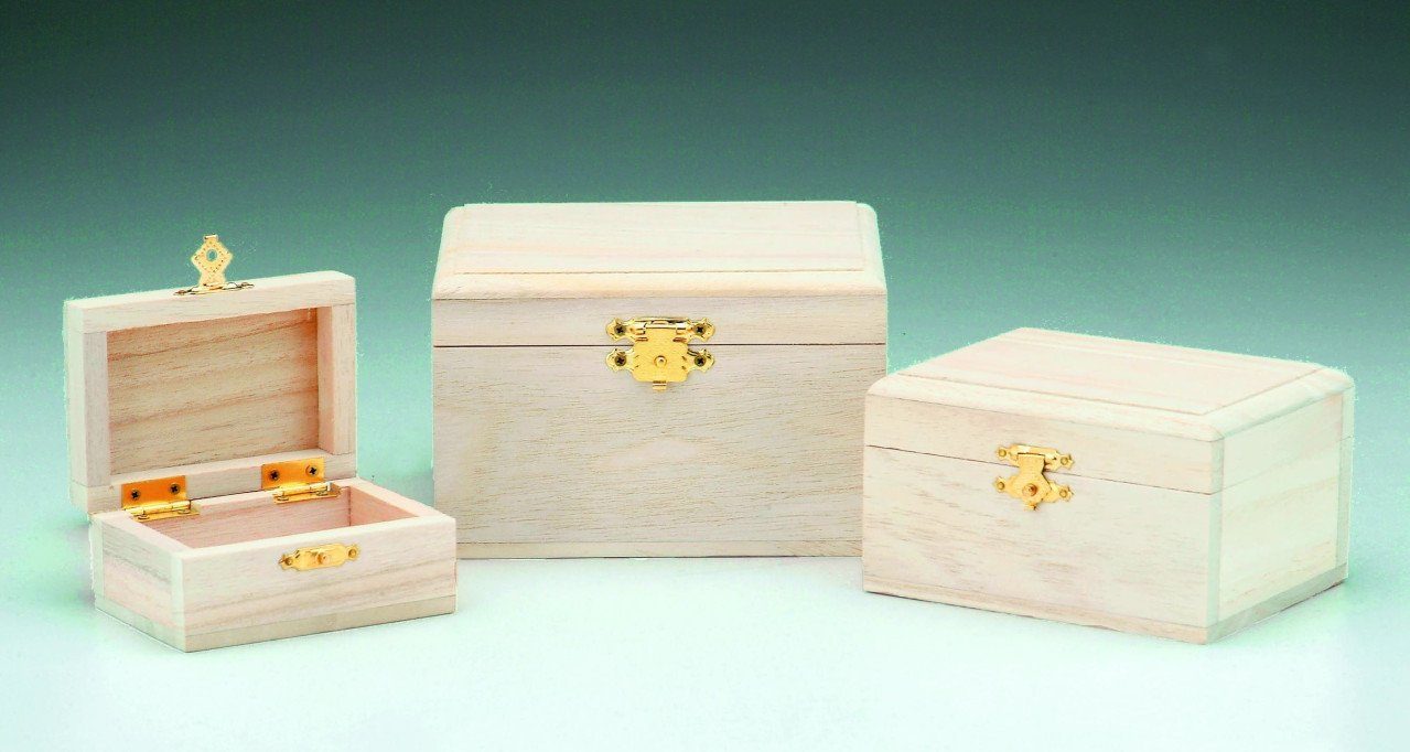 Glorex Ремеслоaturmaterial Glorex Holzbox rechteckig 11,5 x 8 x 6 cm