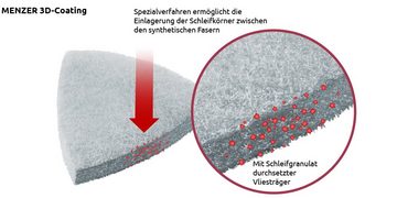 MENZER Schleifscheibe Ø 115 mm Schleifvliese für Exzenterschleifer, Faservlies, 10 Stk., Polierstufe