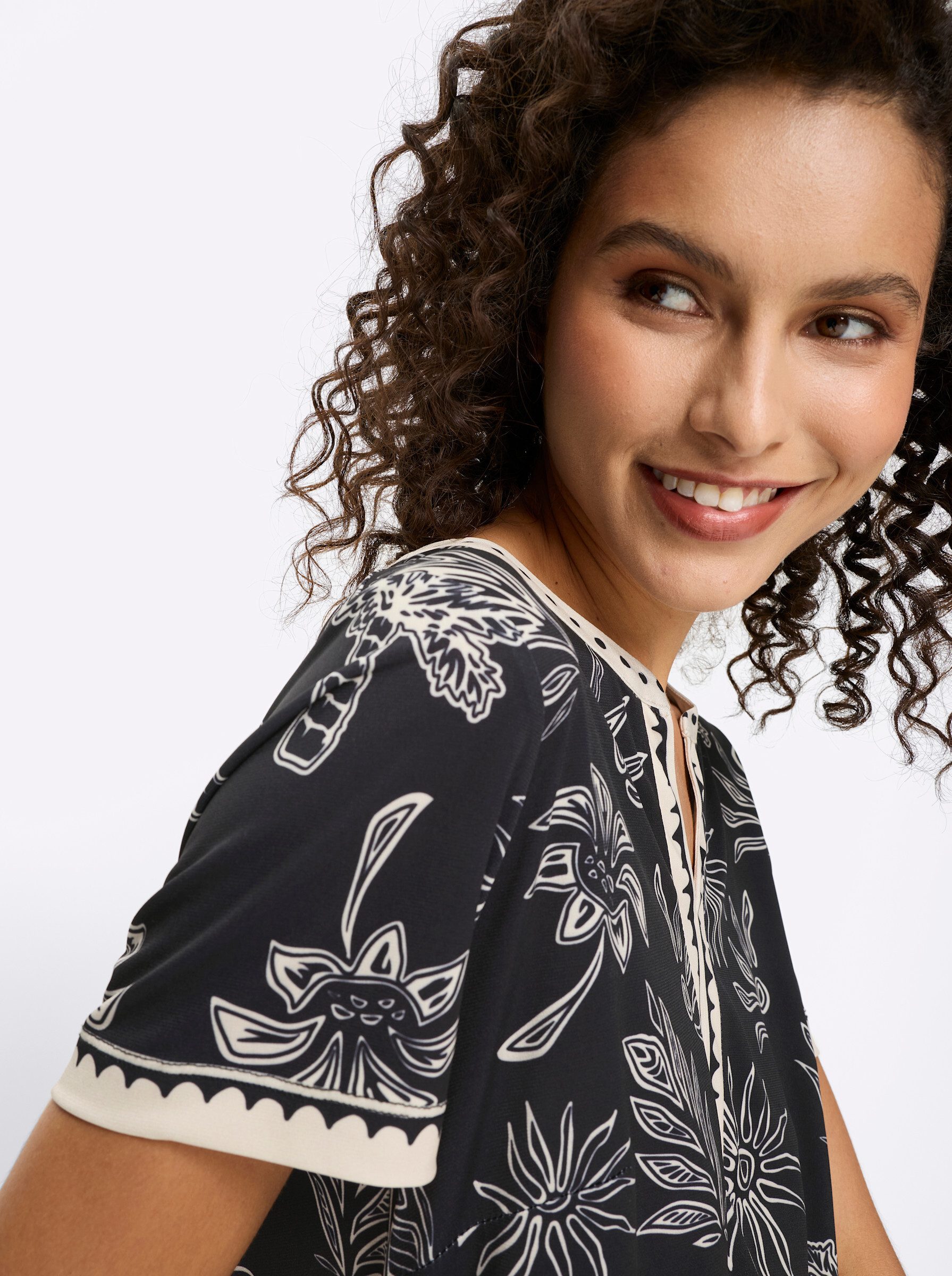 heine Jerseykleid Jersey-Kleid Kurzarm