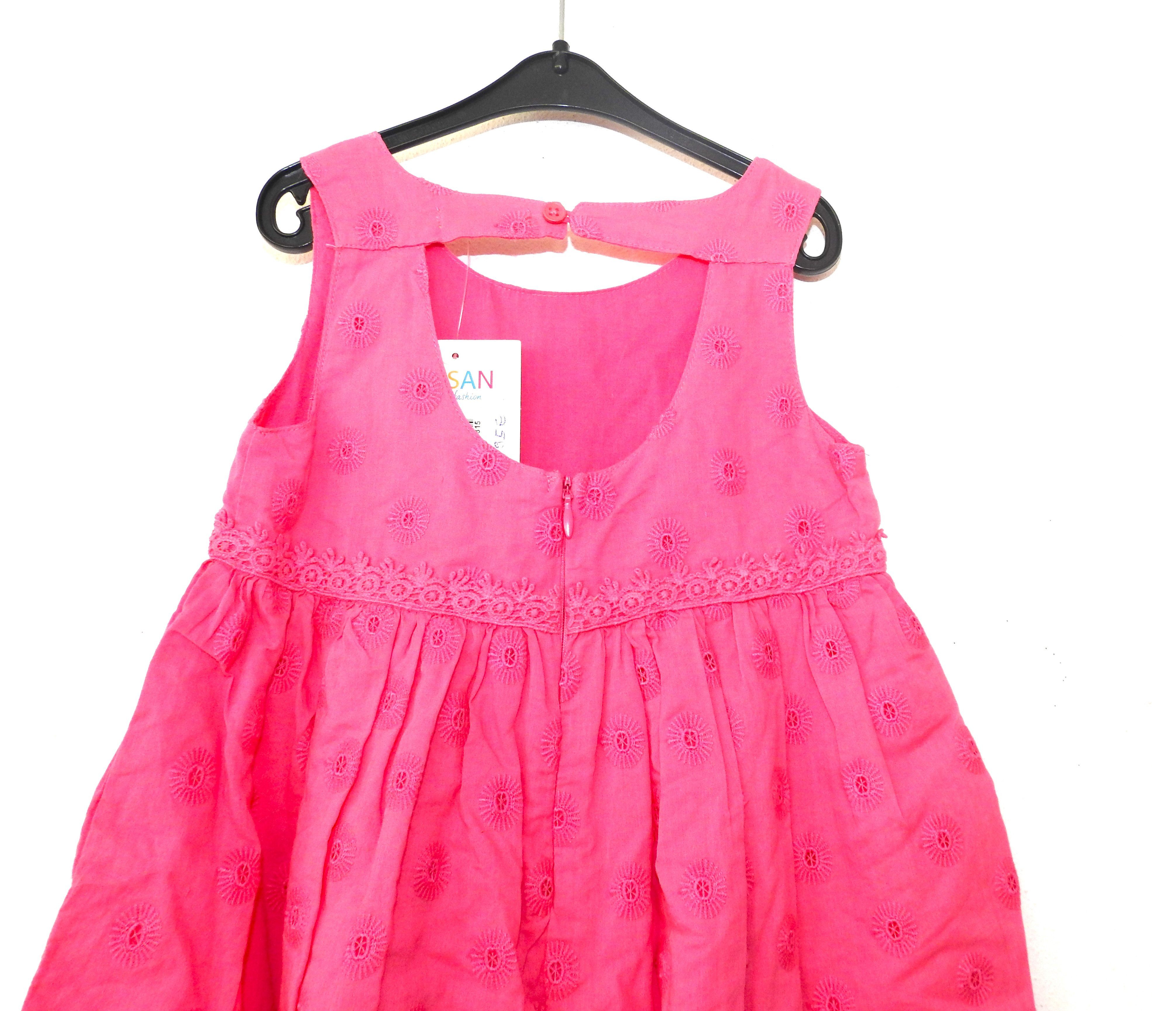 LOSAN Sweatkleid Pinky PInk Raffienierte Rückenansicht
