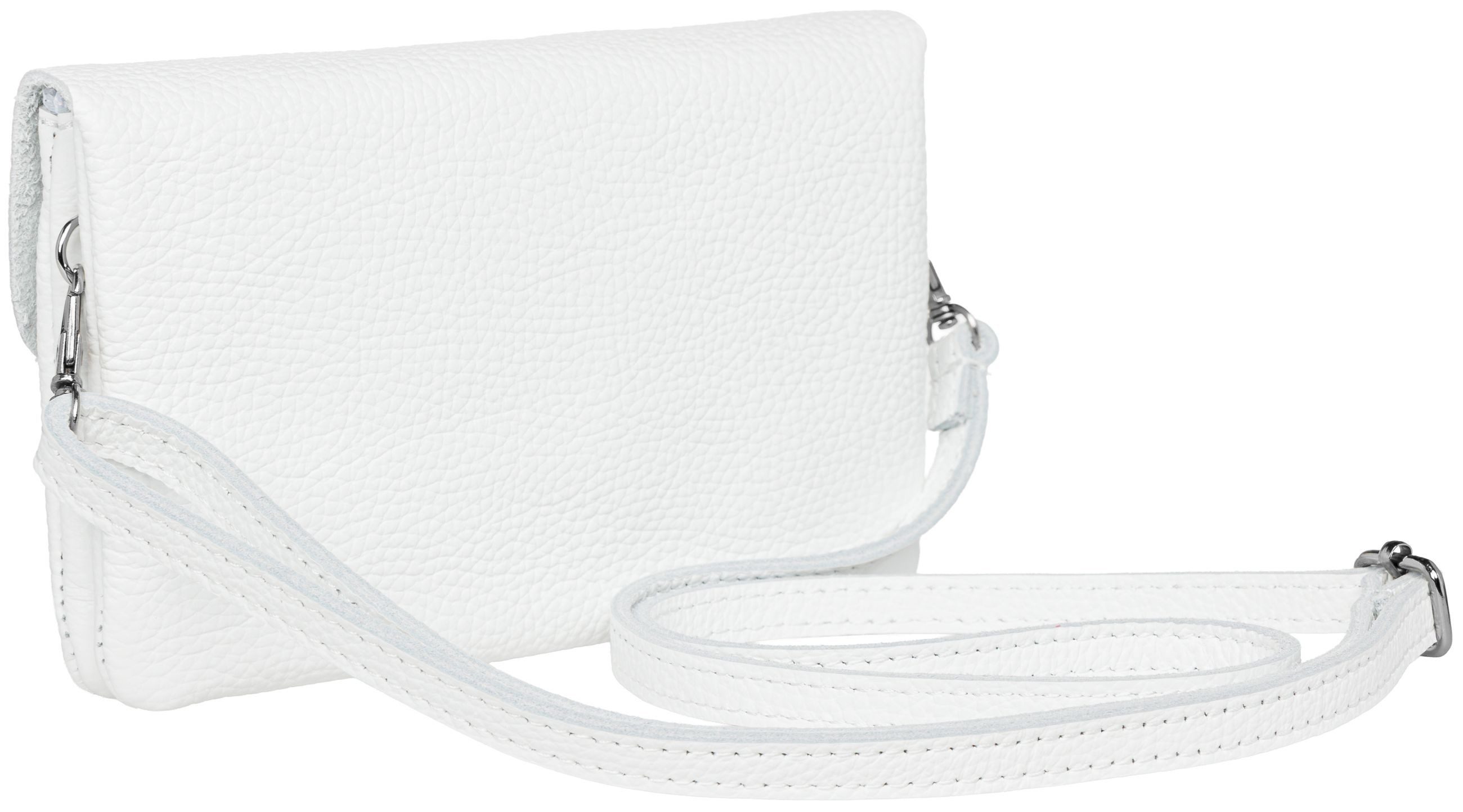 Caspar Umhängetasche Mini Leder Clutch Damen Handtasche - CLASSIC LINE - Modell No.827, leicht, elegant & unempfindlich - 100% Echtleder - Handmade in Italy – Bild 3 von 5