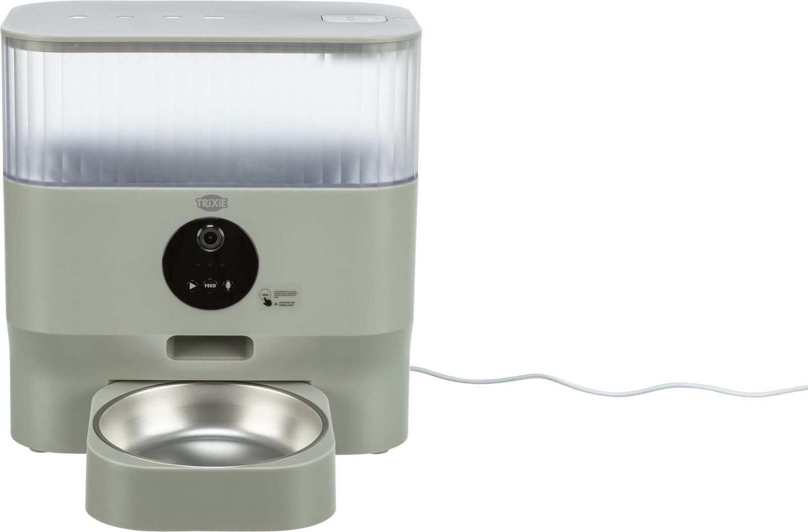 TRIXIE Hunde-Futterautomat Futterautomat TX-C Smart 5.0L - hellgrau - 5 l/28 × 30 × 17 cm