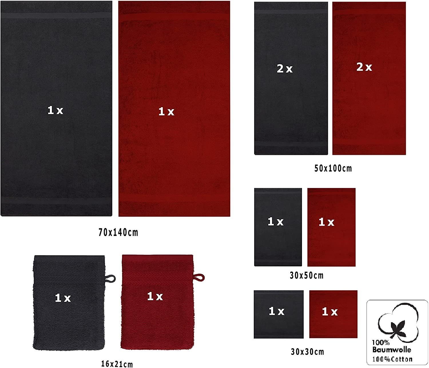 Betz Handtuch Set 12er Frottier Handtuch-Set günstig online kaufen