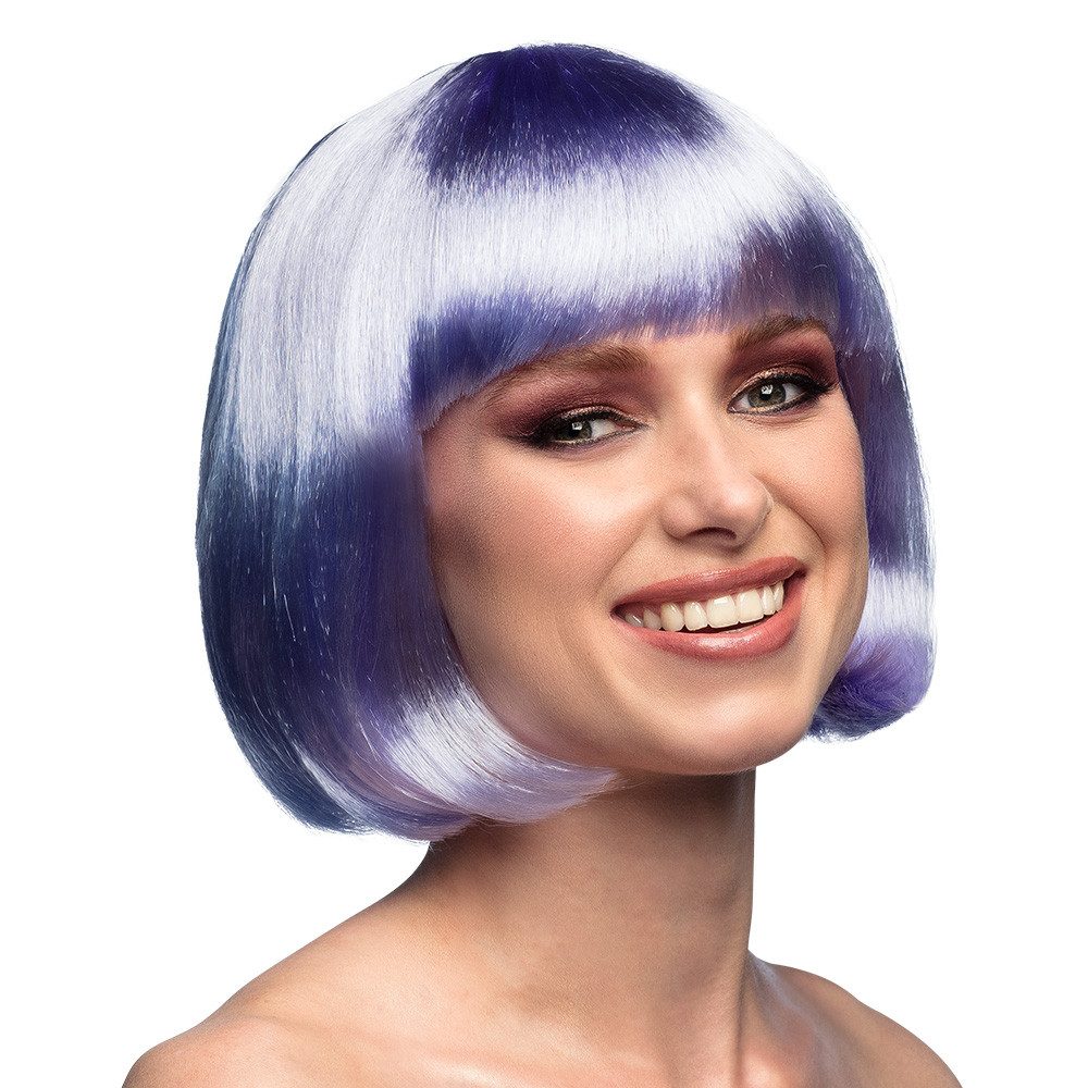 Boland Kostüm-Perücke Bob-Perücke bunt Farbauswahl sexy Karneval-Kostüm Accessoire
