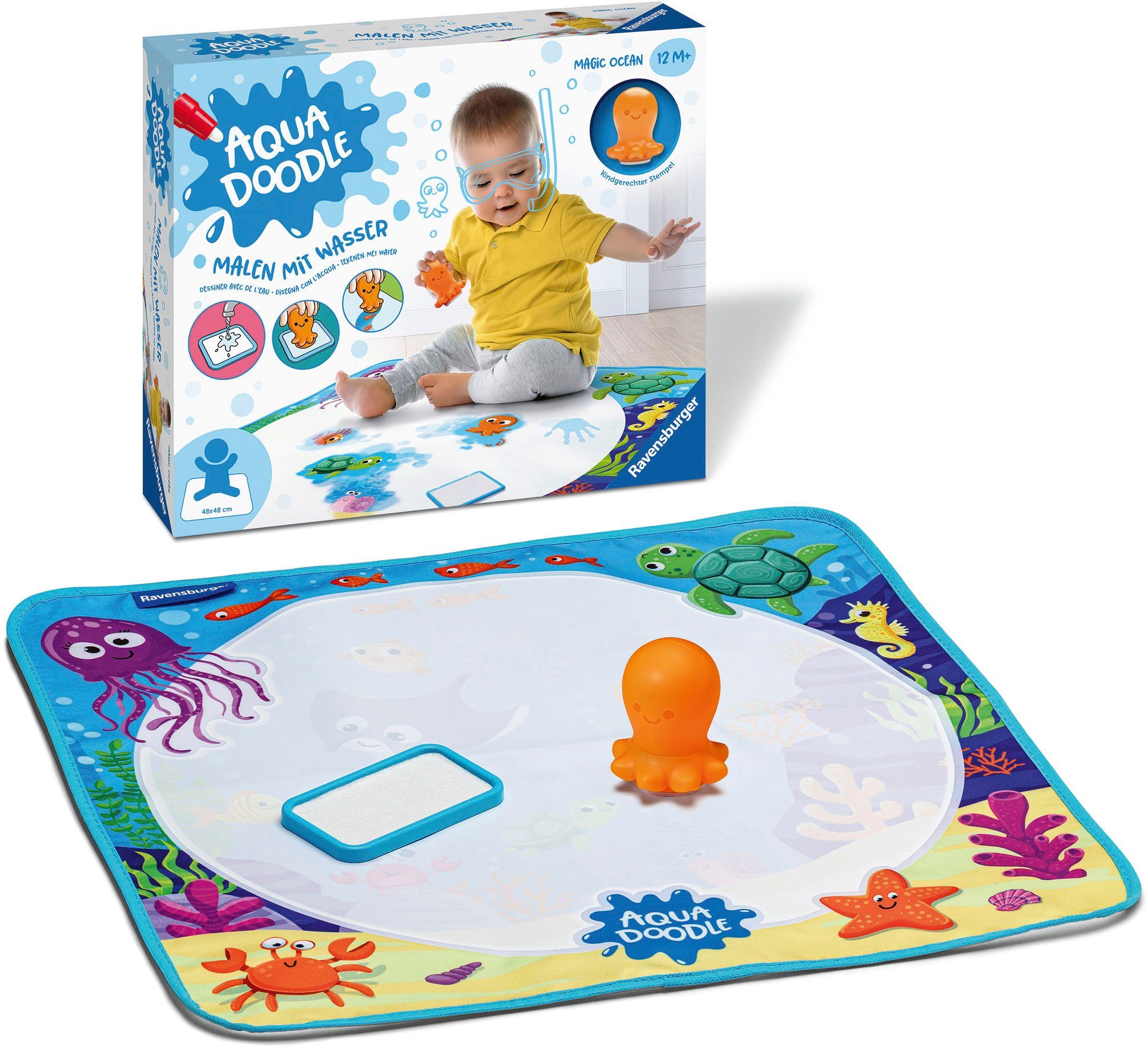 Ravensburger Kreativset ministeps®, Aqua Doodle®, Magic Ocean, Made in Europe