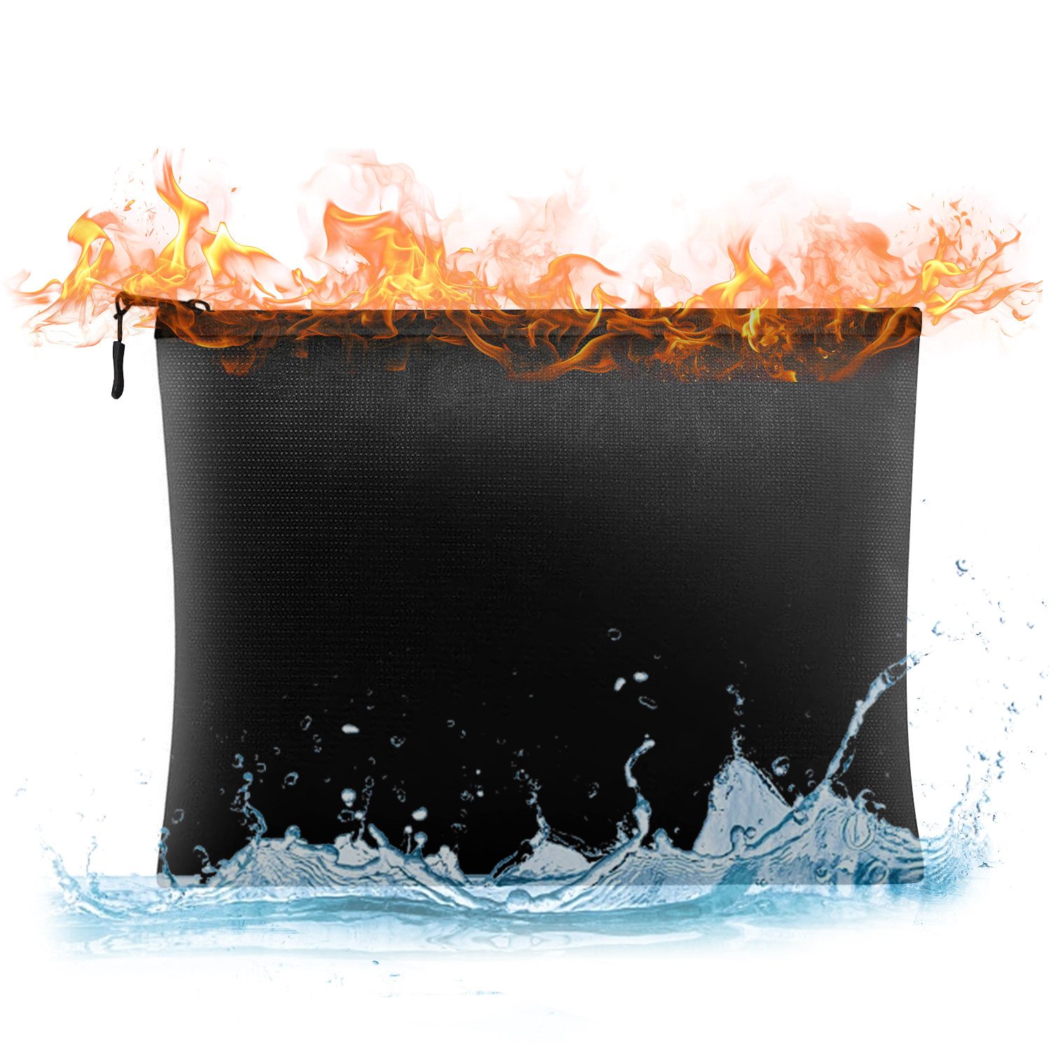 OSTWOLKE Dokumententasche Feuerfest, Wasserdicht, Tragbare Aktentasche, Für Dokumente/Passport/Bankdatei Und Bargeld