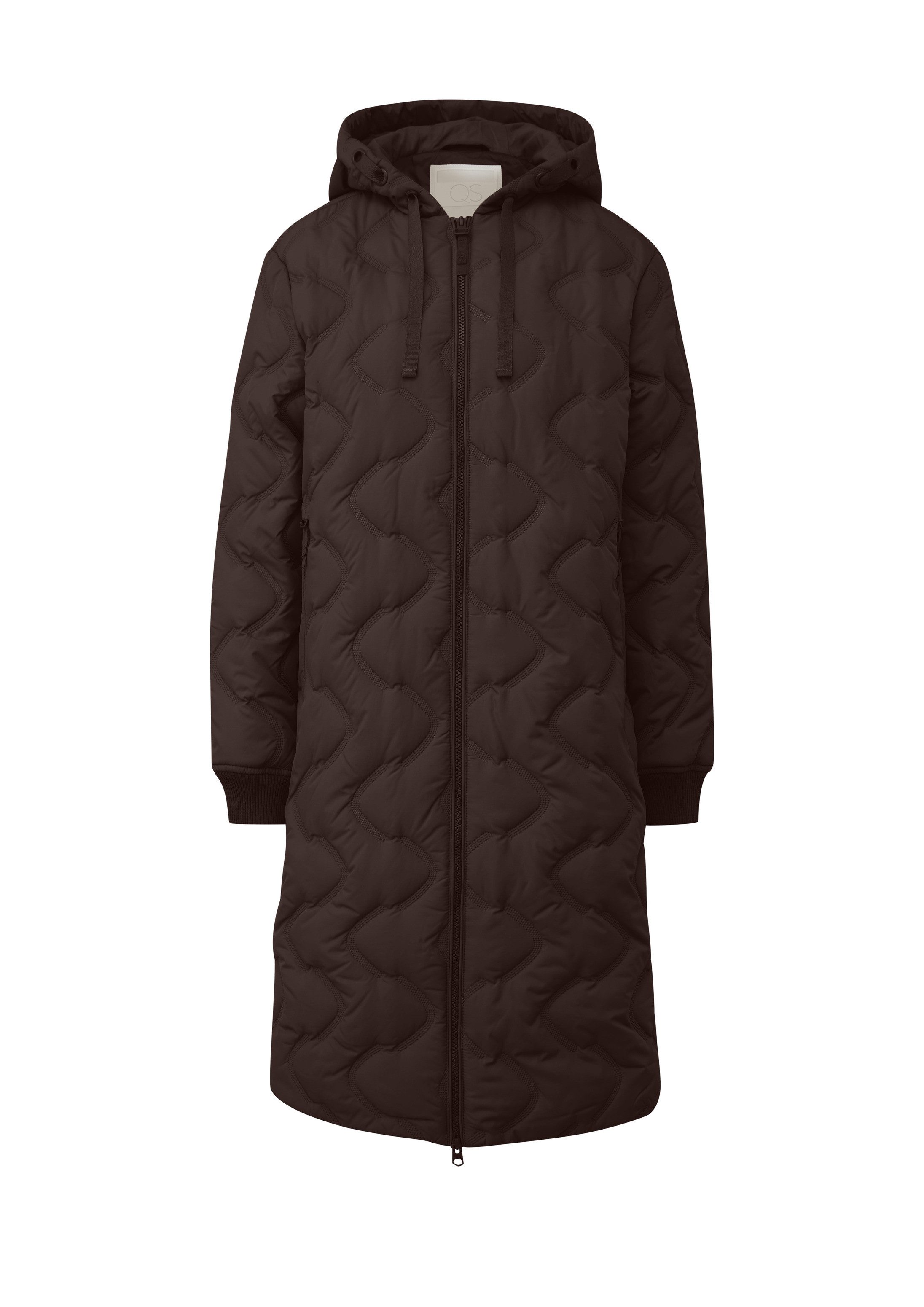 QS Wintermantel Outdoor-Mantel Wattierter Mantel mit geprägtem Muster – Bild 2 von 5