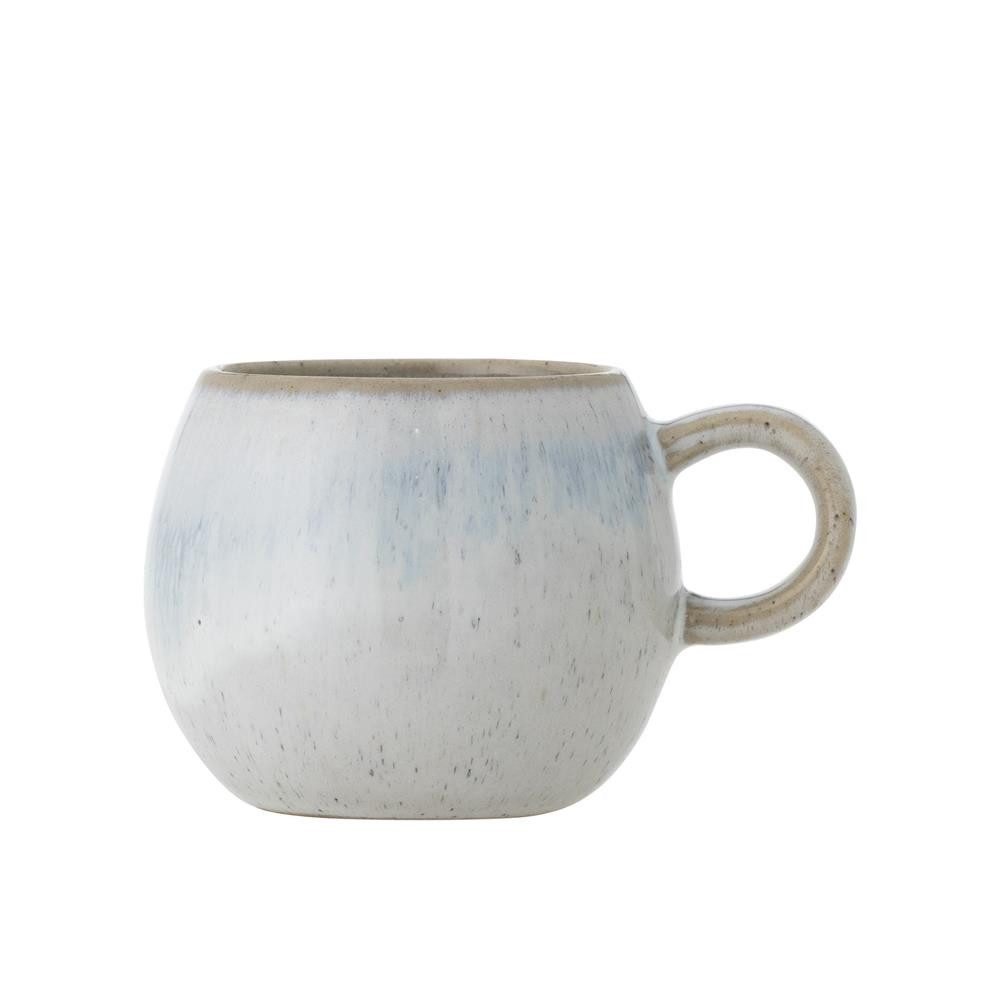 Bloomingville Espressotasse Bloomingville Paula Espressotasse, Blue, Steingut, D7xH6 cm, Steinzeug, Espressobecher Kaffeetasse klein Steinguttasse Tischdeko