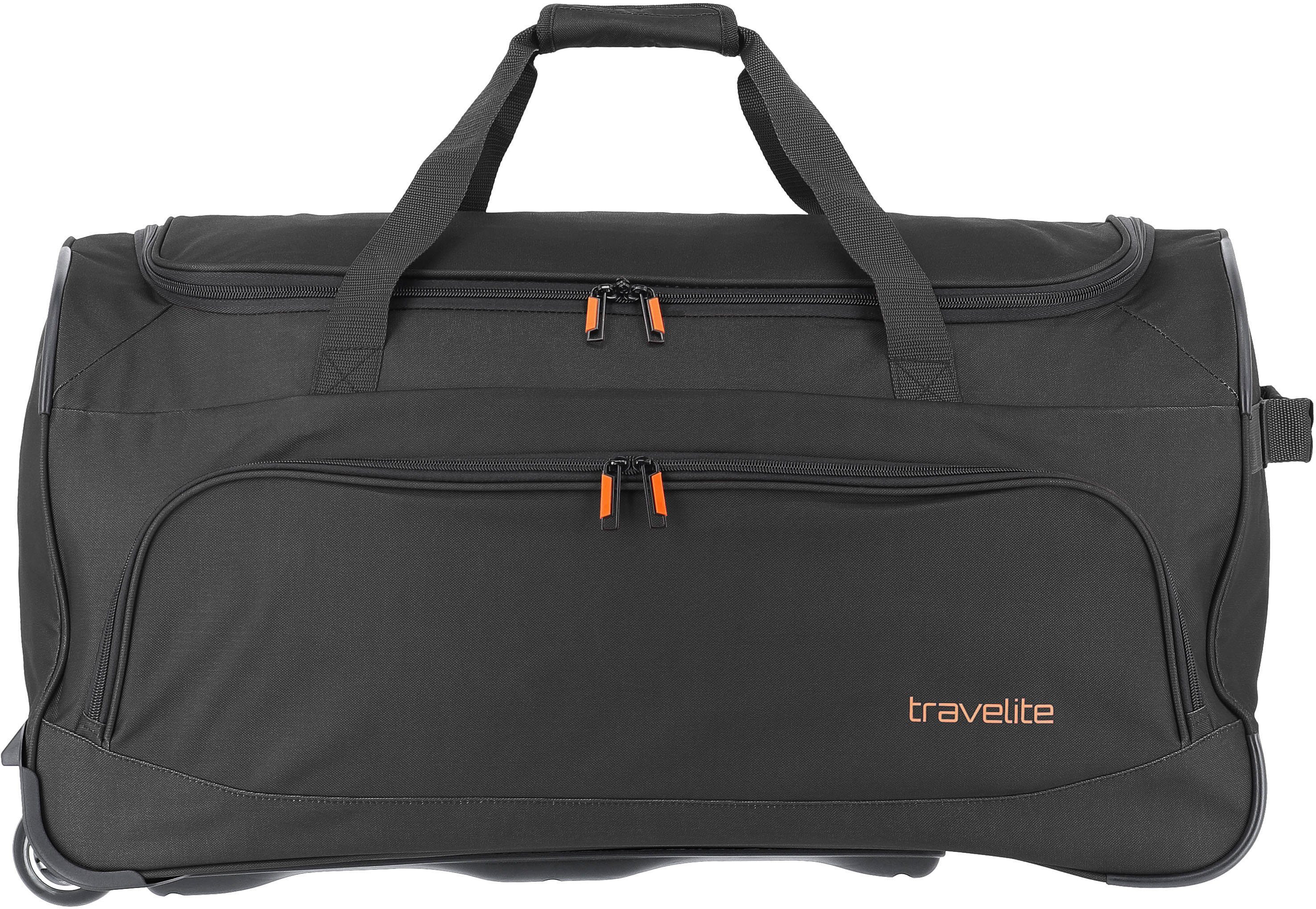 travelite Reisetasche Basics Fresh 71 cm Duffle Bag mit Rollen, große Duffle Bag aus strapazierfähigem Material, ideal als Reisegepäck – Bild 3 von 5