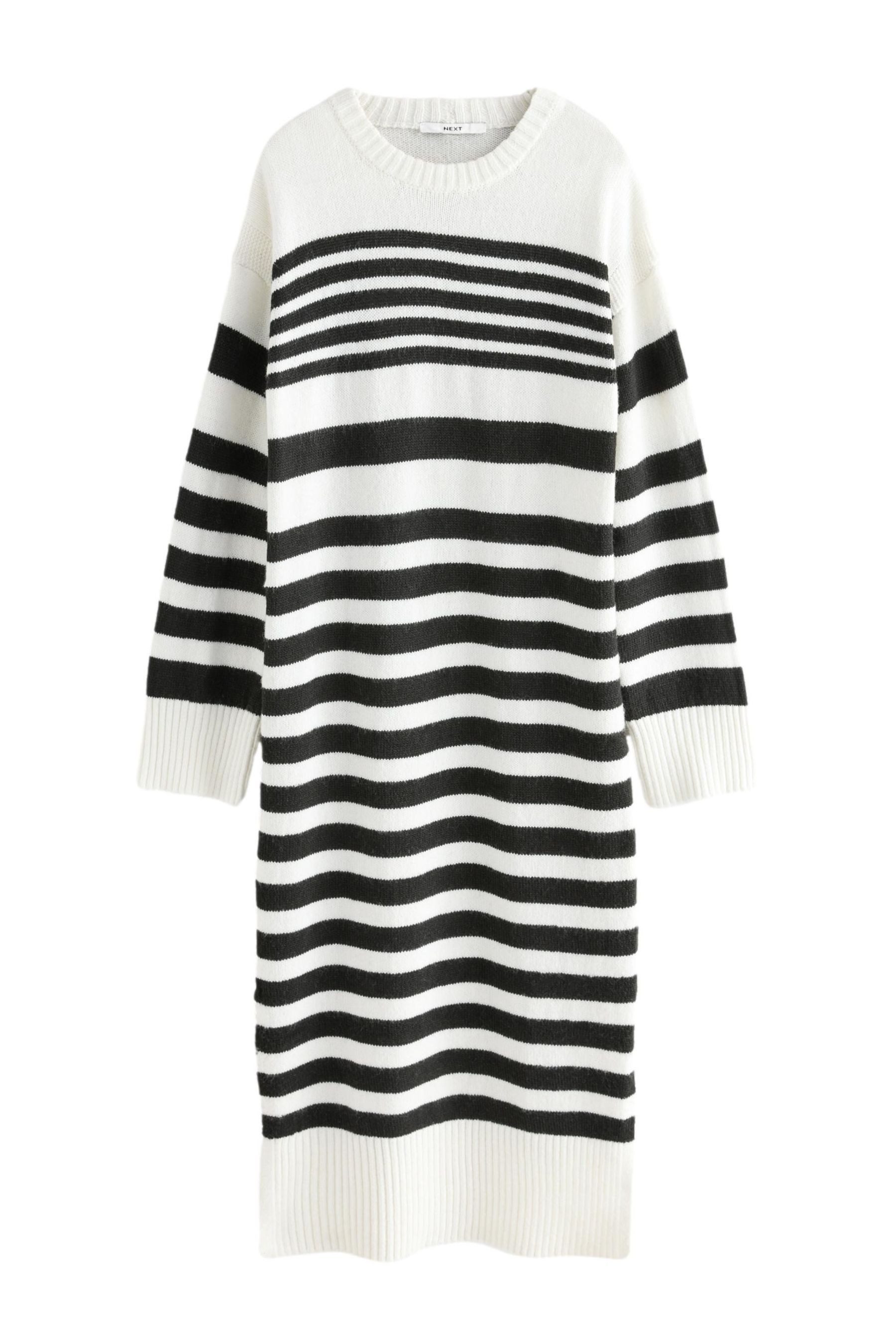 Strickkleid Weiches Midi-Strickkleid, Relaxed Fit