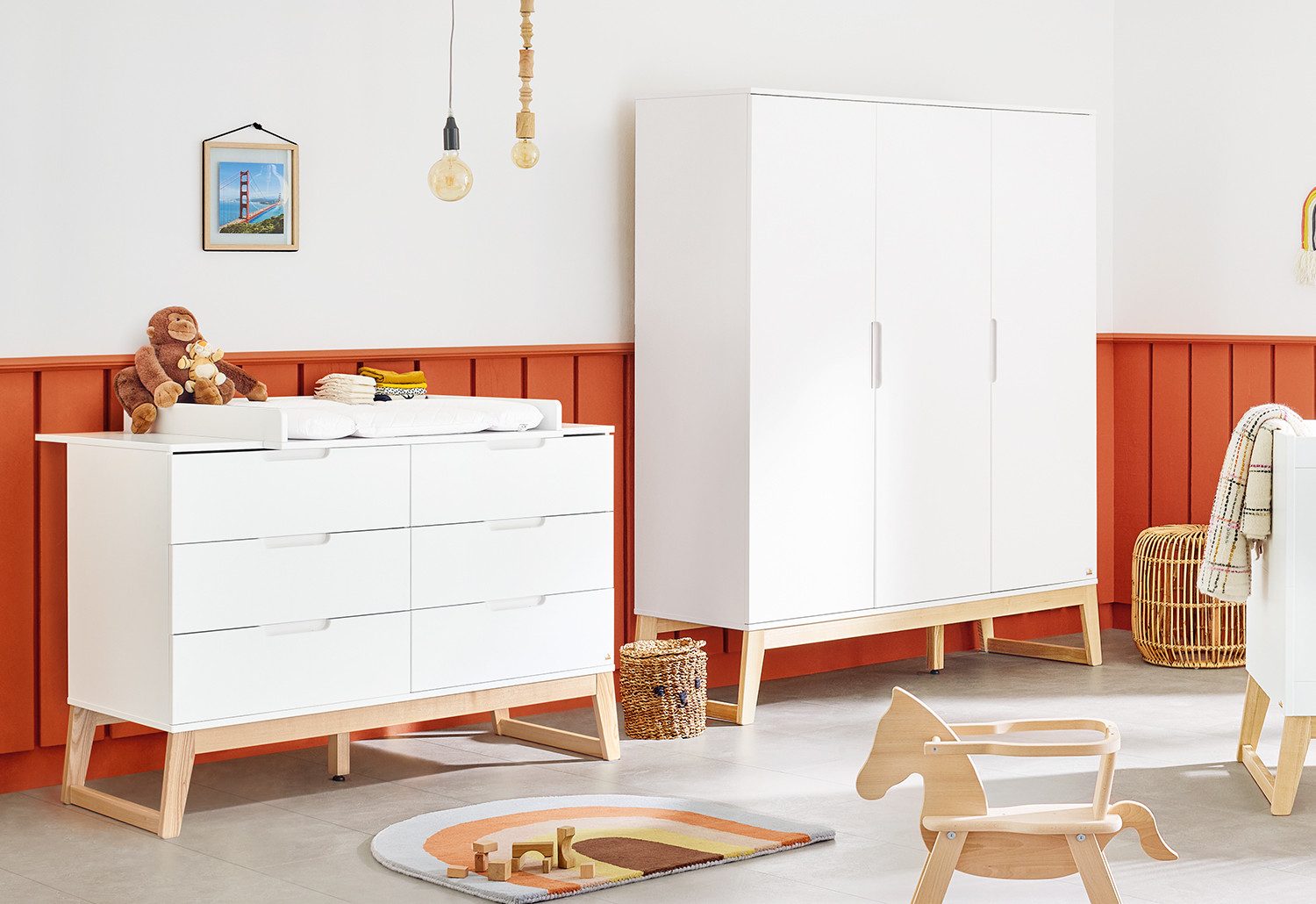 Pinolino® Kinderkleiderschrank Kleiderschrank 'Bridge' groß