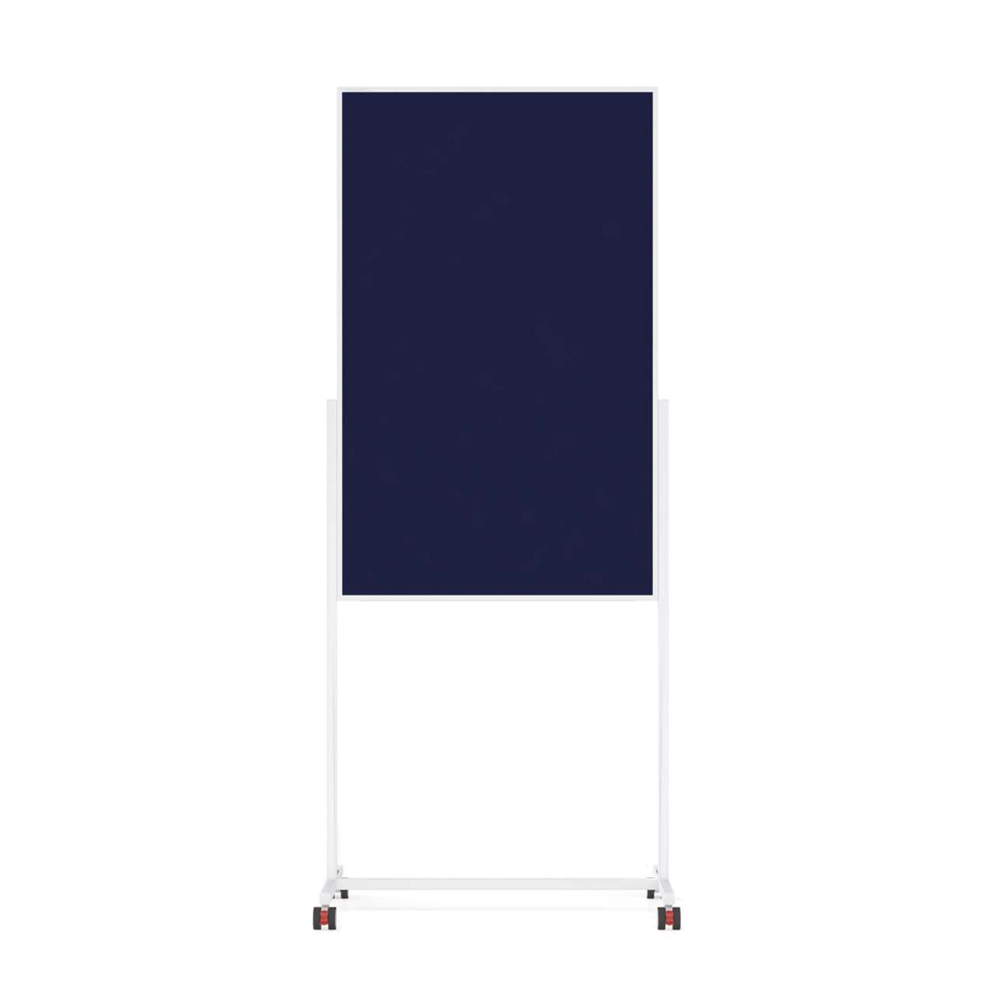 magnetoplan® Wandtafel Moderationswand 11112103 75x120cm Filz blau