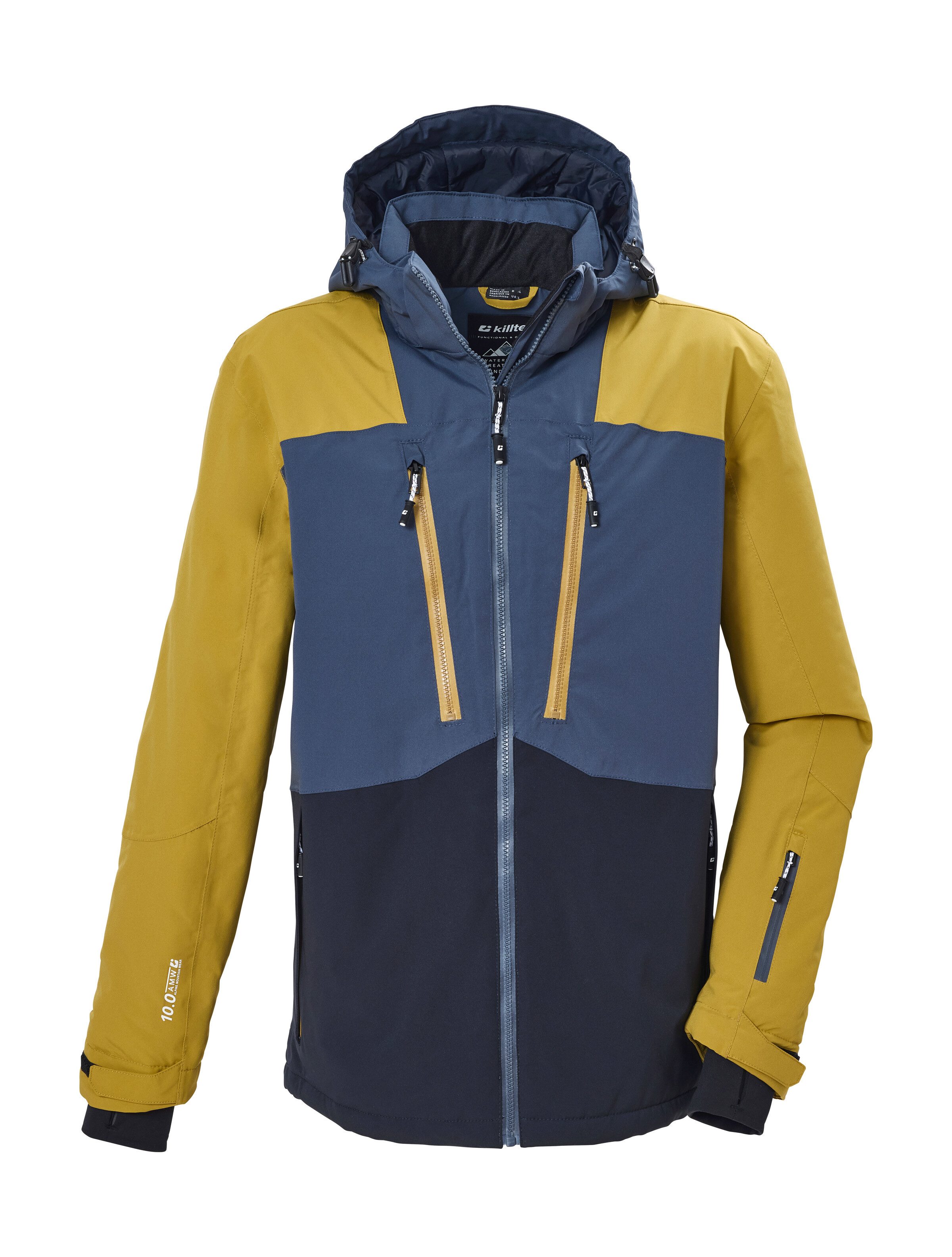 Killtec Skijacke KSW 288 MN SKI JCKT Wind- und wasserdichte Funktionsjacke mit abnehmbarer Kapuze