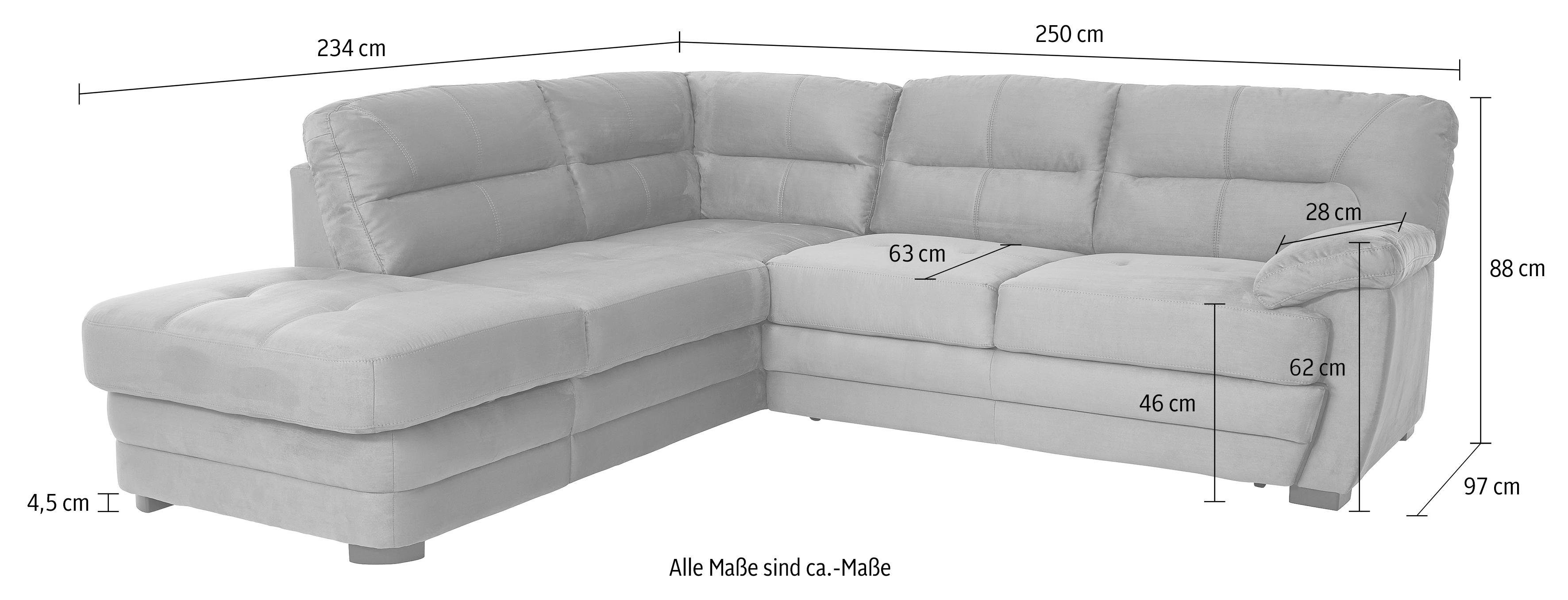 COTTA Ecksofa Royale L-Form, wahlweise mit günstig online kaufen