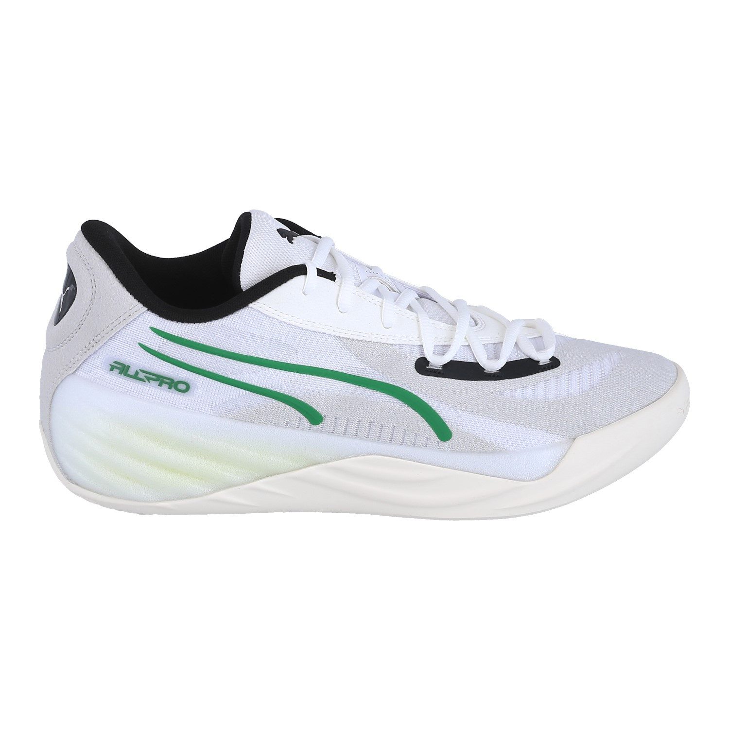 PUMA Hallen-Indoorschuhe All-Pro Nitro weiss/grau Herren Badmintonschuh