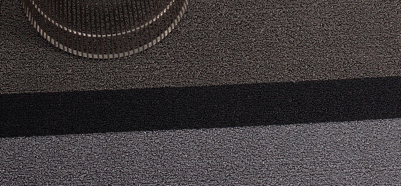 Chilewich Fußmatte Bold Stripe Silver Black günstig online kaufen