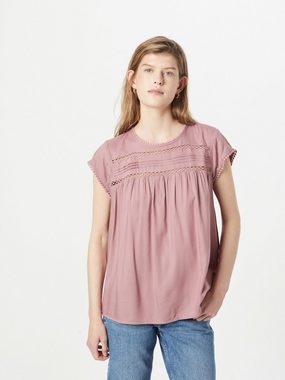 Vero Moda Kurzarmbluse DEBBIE (1-tlg) Drapiert/gerafft, Lochmuster