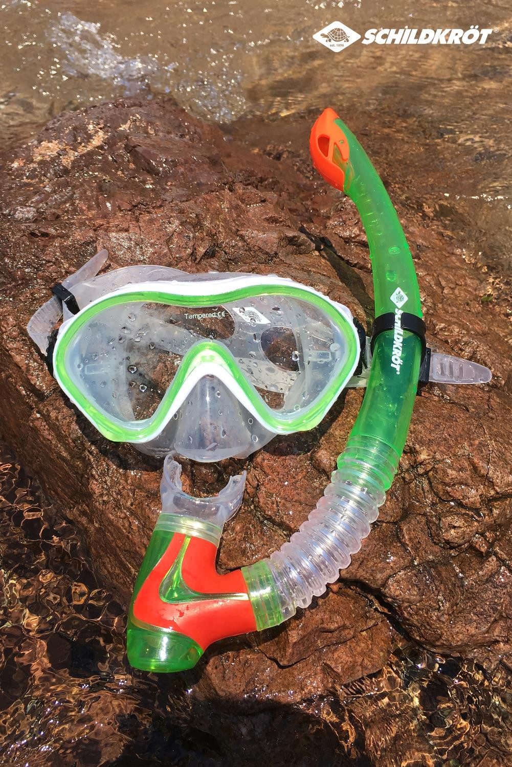 Schildkröt Schwimmbrille Junior Schnorchel Set Bermuda 33-38, Wassersport
