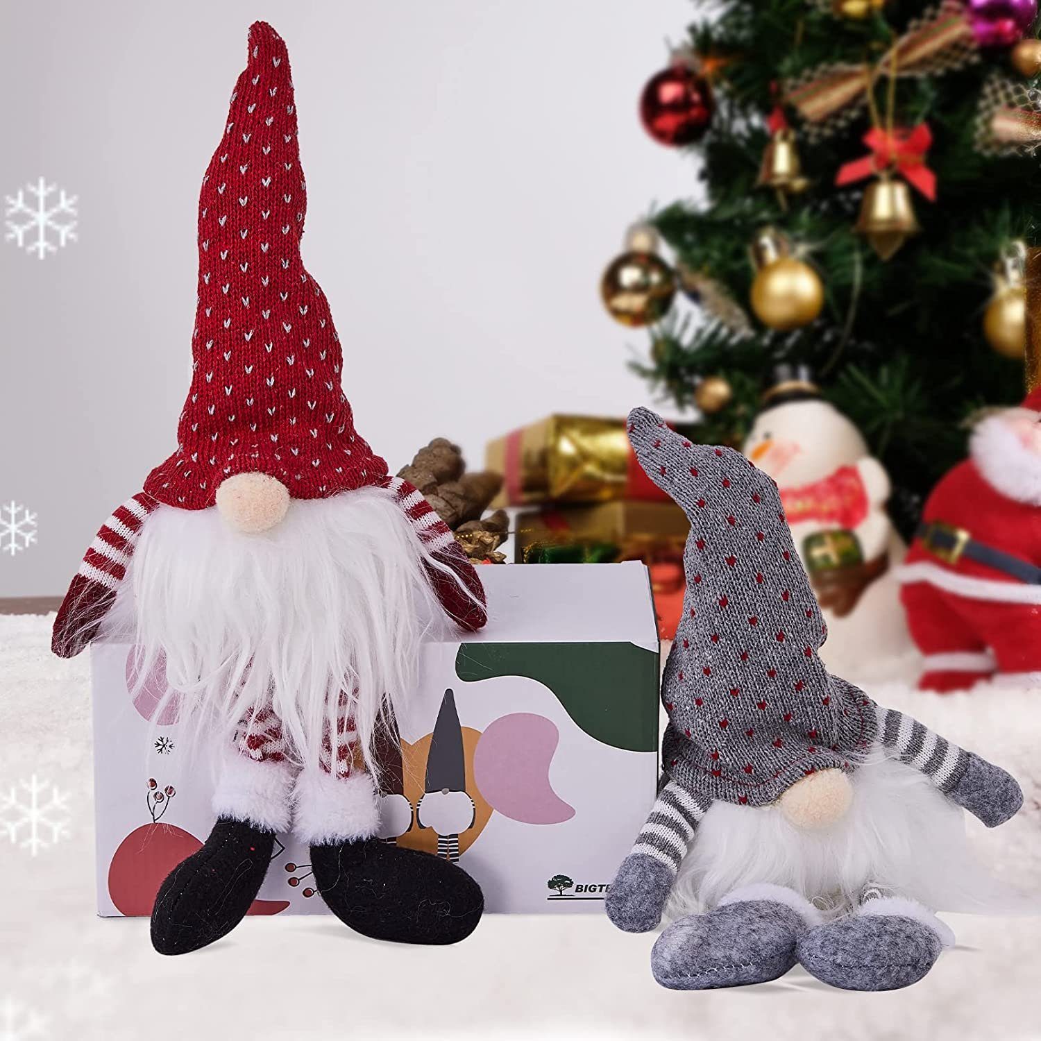 KAHOO Weihnachtsfigur »2tlg. Weihnachtswichtel mit Beleuchtung, Baumbehang,  Dekohänger«, Anhänger, Weihnachtsdeko, Christbaumschmuck online kaufen |  OTTO