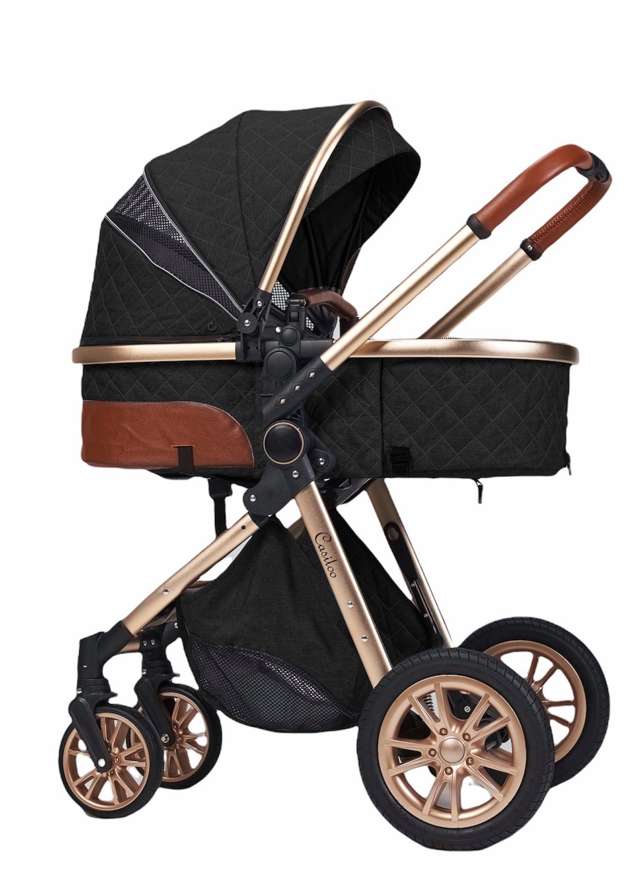 Casiloo® Kombi-Kinderwagen 3in1 Kombikinderwagen Kinderwagen Babywanne Buggy + Auto Babyschale