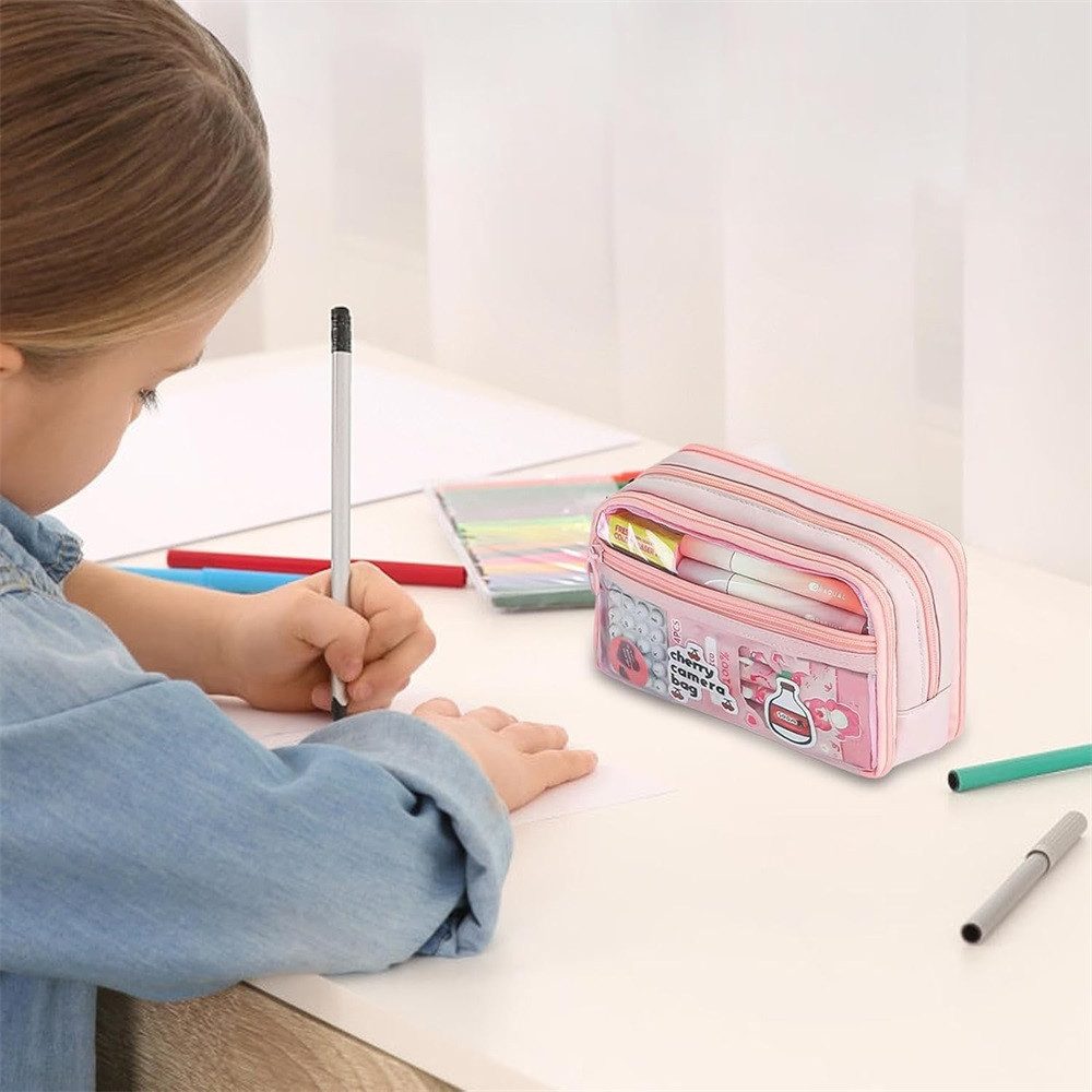 RWEUOQ Federmäppchen Federmäppchen Bleistifttasche Kapazität Niedliche günstig online kaufen