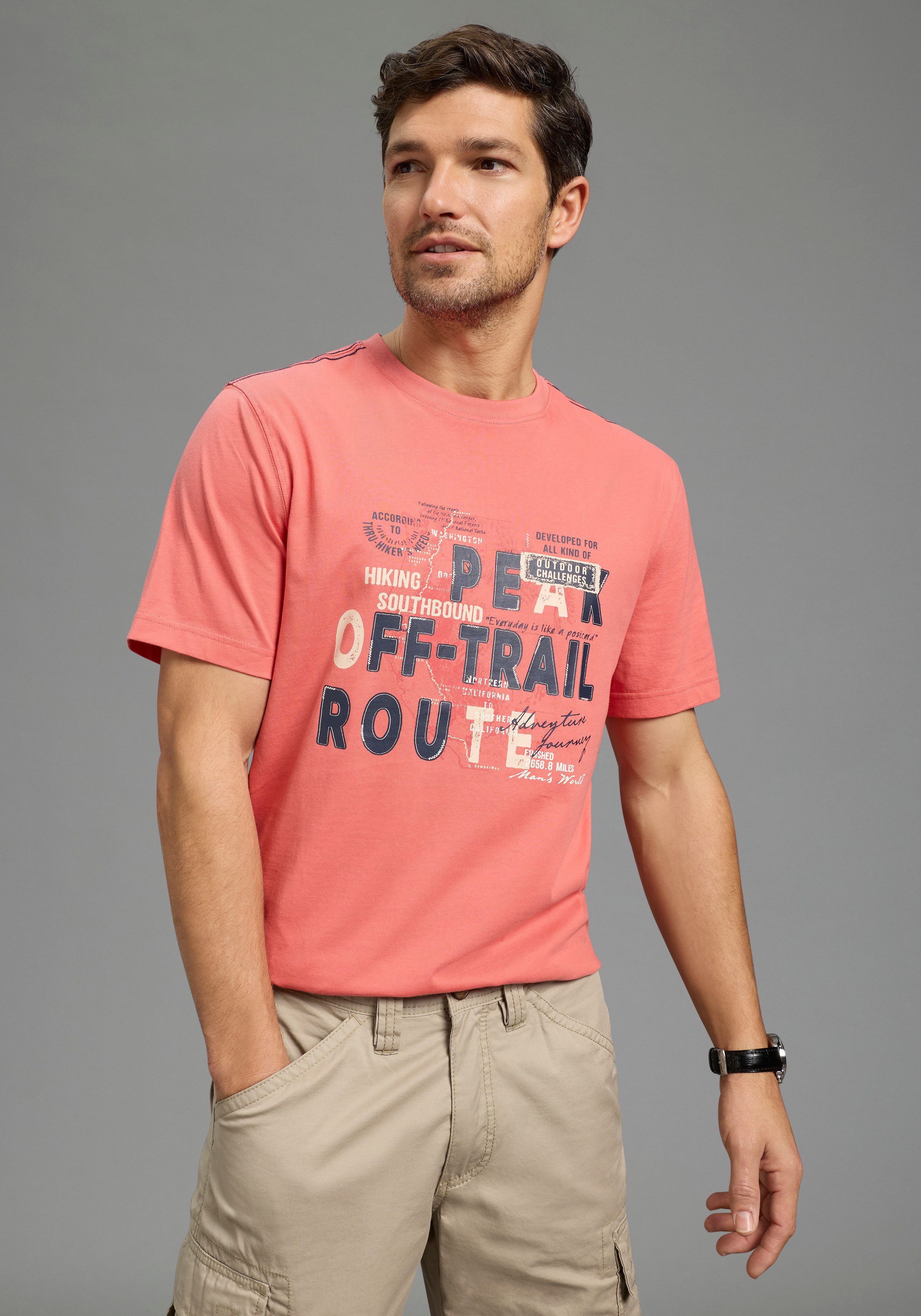 Man's World Rundhalsshirt Neue Kollektion! normale Passform, kurzarm, mit Rundhalsausschnitt, mit Print. € 12,99, (€ 12,99 pro 1 Stk).