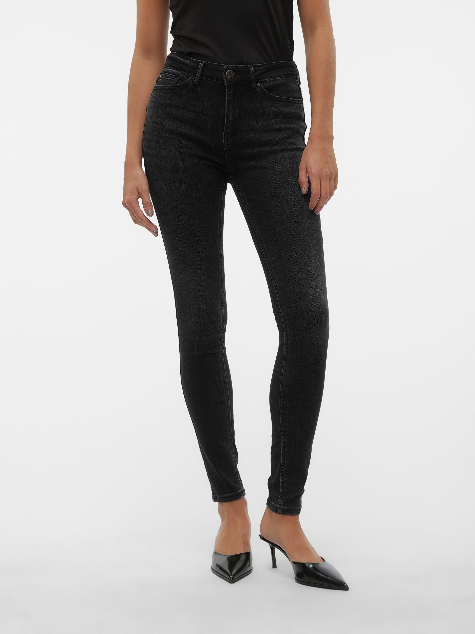 Vero Moda Skinny-fit-Jeans VMFLASH MR SKINNY JEANS LI111 NOOS Baumwollmisch günstig online kaufen