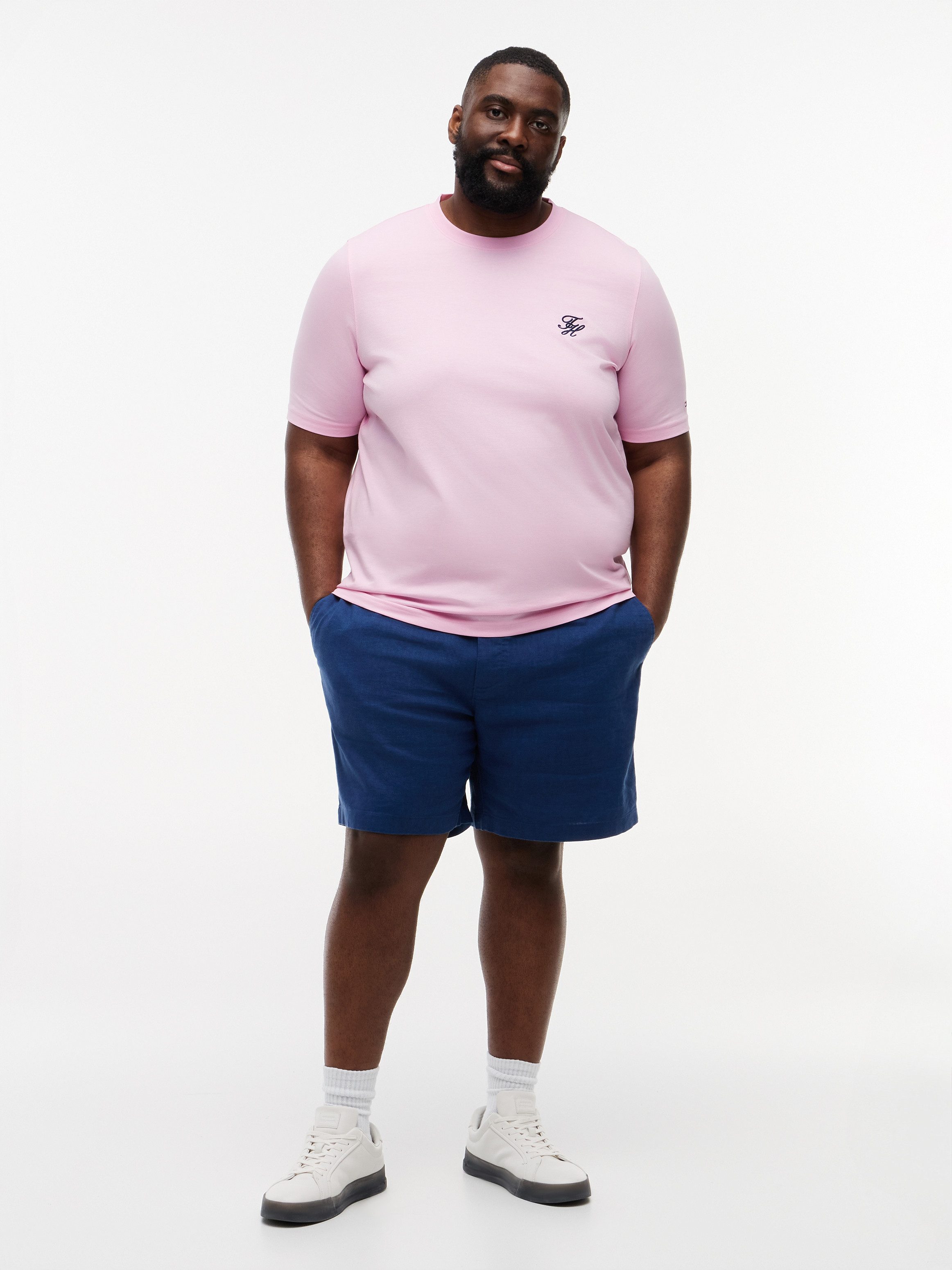 Tommy Hilfiger Big & Tall Chinoshorts BT-DOVER Große Größen, aus Leinenmix, regular fit, elastischer Bund – Bild 4 von 5
