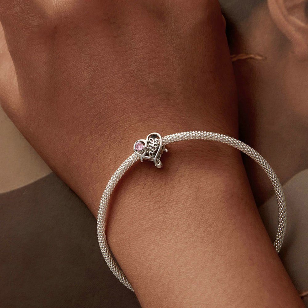 POCHUMIDUU Bead 925 Menschen Silber diy Sterling (1-tlg., und Herz Armbänder Perlen Geschenke Halsketten), für Perlen Armbänder für liebe