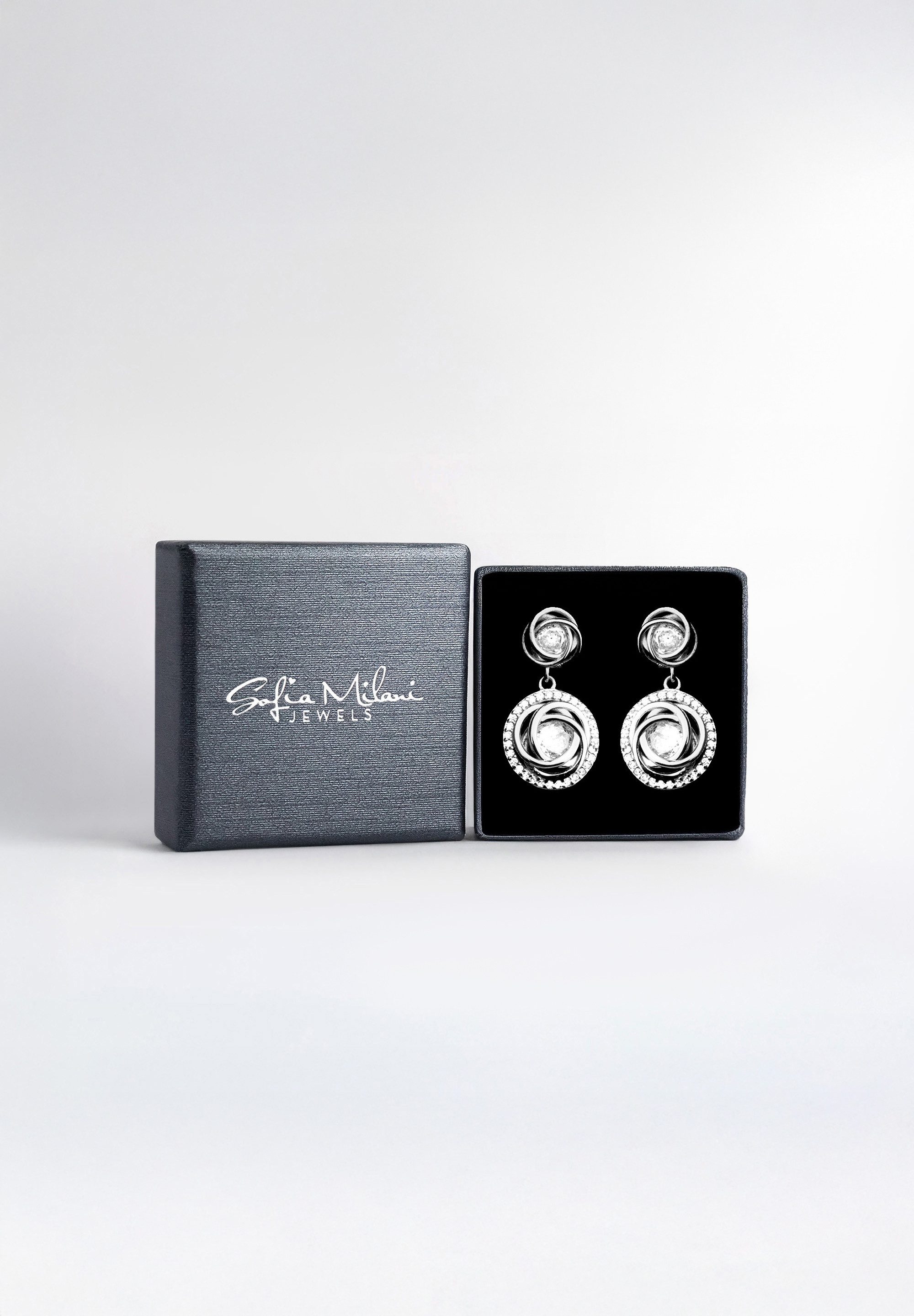 Sofia Milani Paar Ohrhänger Zirkonia, 925 Silber Damen Schmuck - E2405