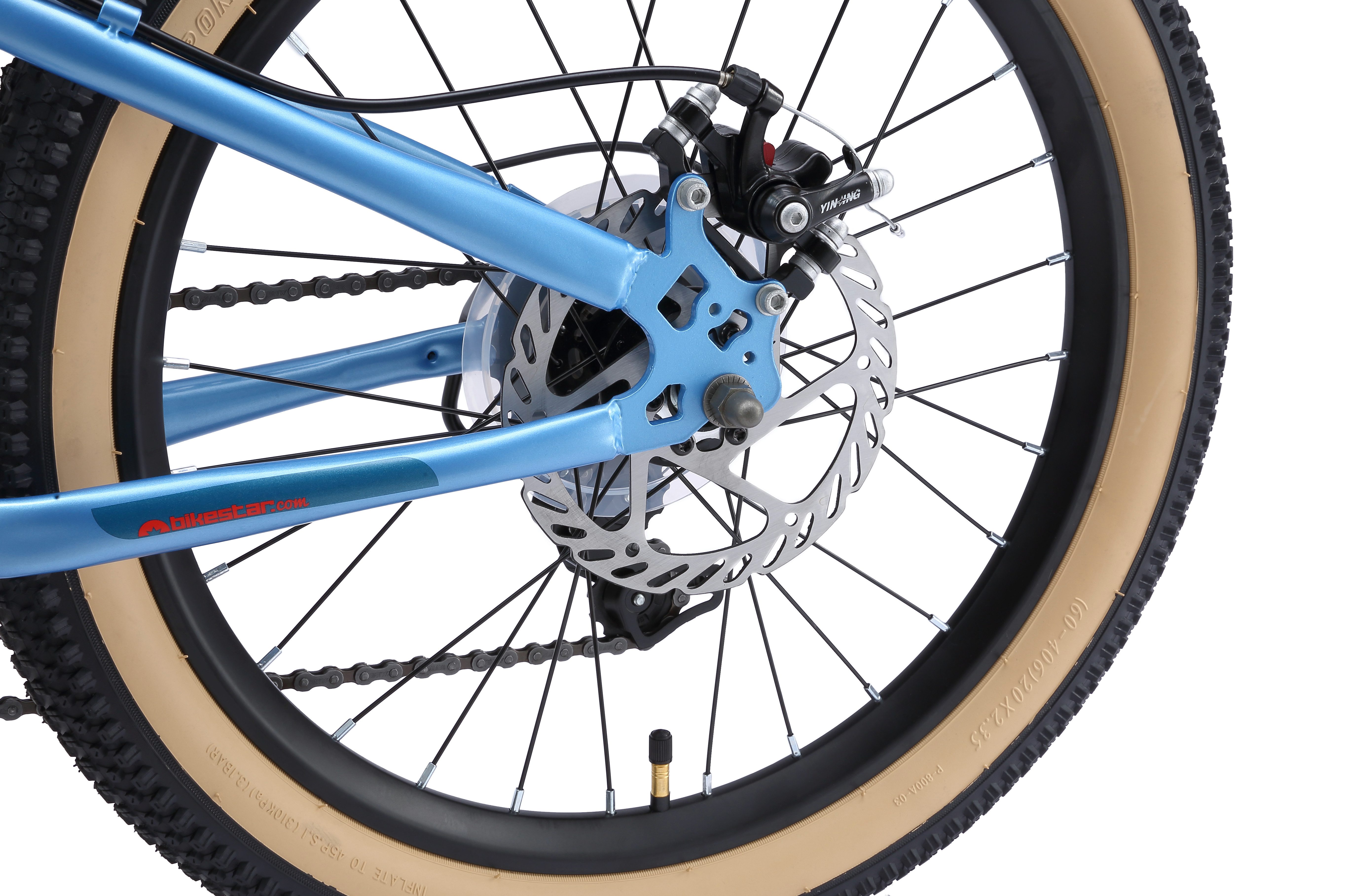 Bikestar youth bicycle, 7-speed Shimano RD-TY21 derailleur, derailleur gears