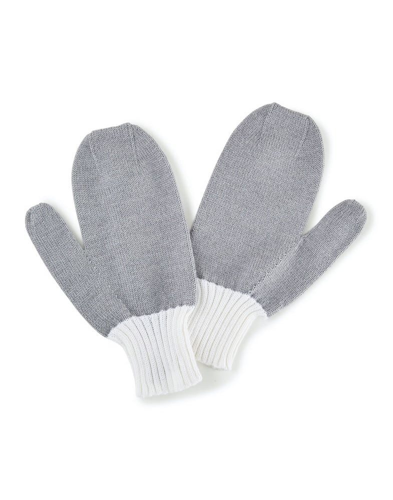 FALKE Fäustlinge Winterhandschuhe - warm und soft weiss/grau Damen/Herren 1 Paar