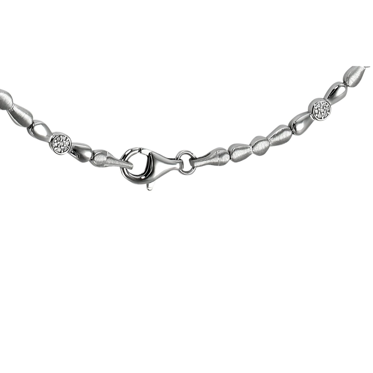 SilberDream Silberkette SilberDream Collier Design Zirkonia weiß (Halskette günstig online kaufen
