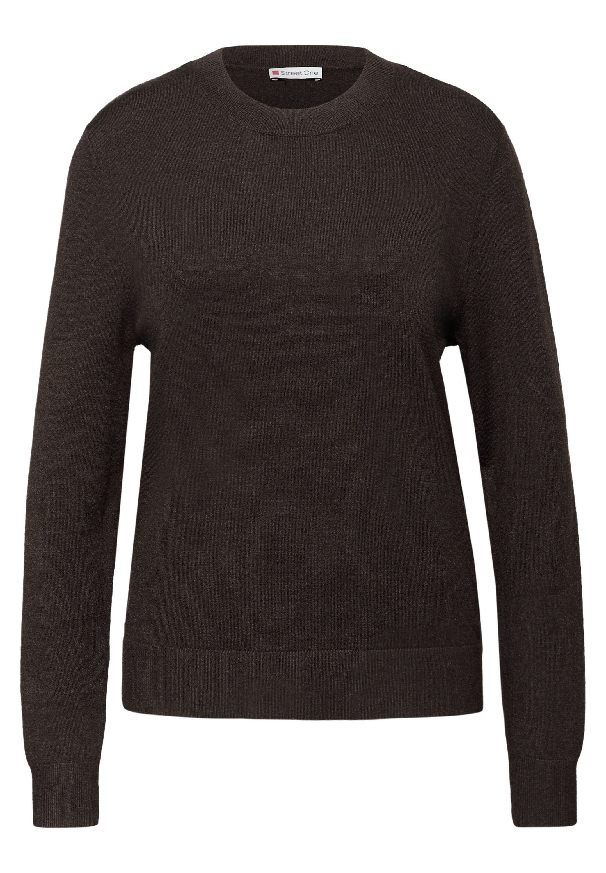 STREET ONE Rundhalspullover Kuscheliger Pullover (1-tlg) günstig online kaufen