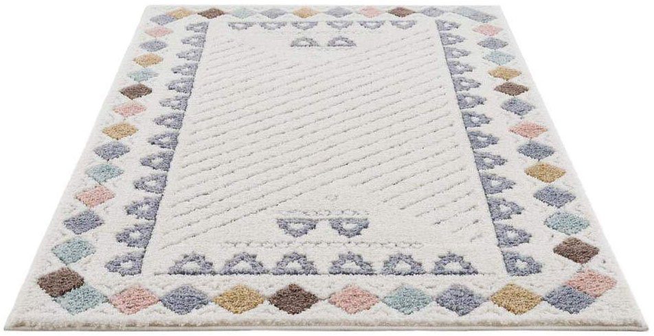 Carpet City Hochflor-Teppich "Focus 3034" rechteckig 20 mm Höhe Läufer, Boh günstig online kaufen