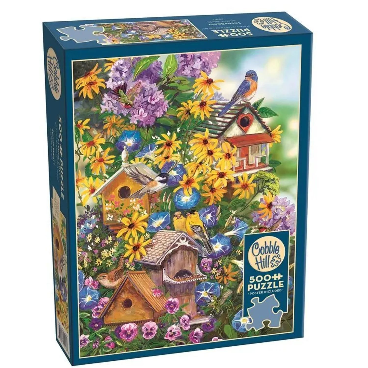 BrainBox Puzzle COBBLE HILL PUZZLES - Sommerliche Fülle 500 Teile, 500 Puzzleteile