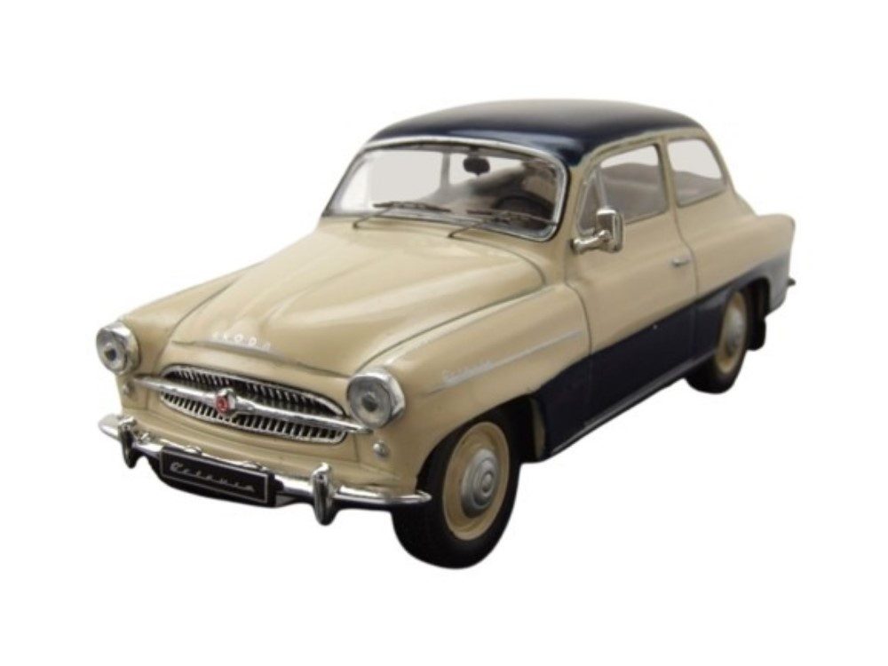 ixo Models Modellauto Skoda Octavia 1959 beige dunkelblau, Maßstab 1:43