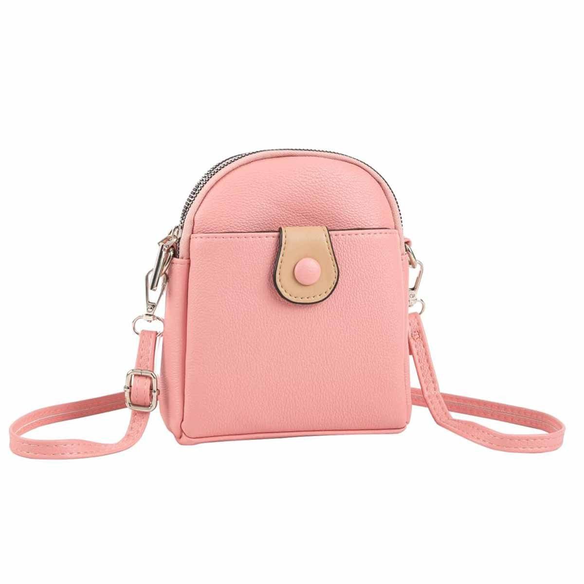 ITALYSHOP24 Schultertasche Damen Tasche Minibag Umhängetasche Geldbörse Handytasche Crossover, Brusttasche Bodybag Crossbody Hüfttasche Clutch leicht Gewicht