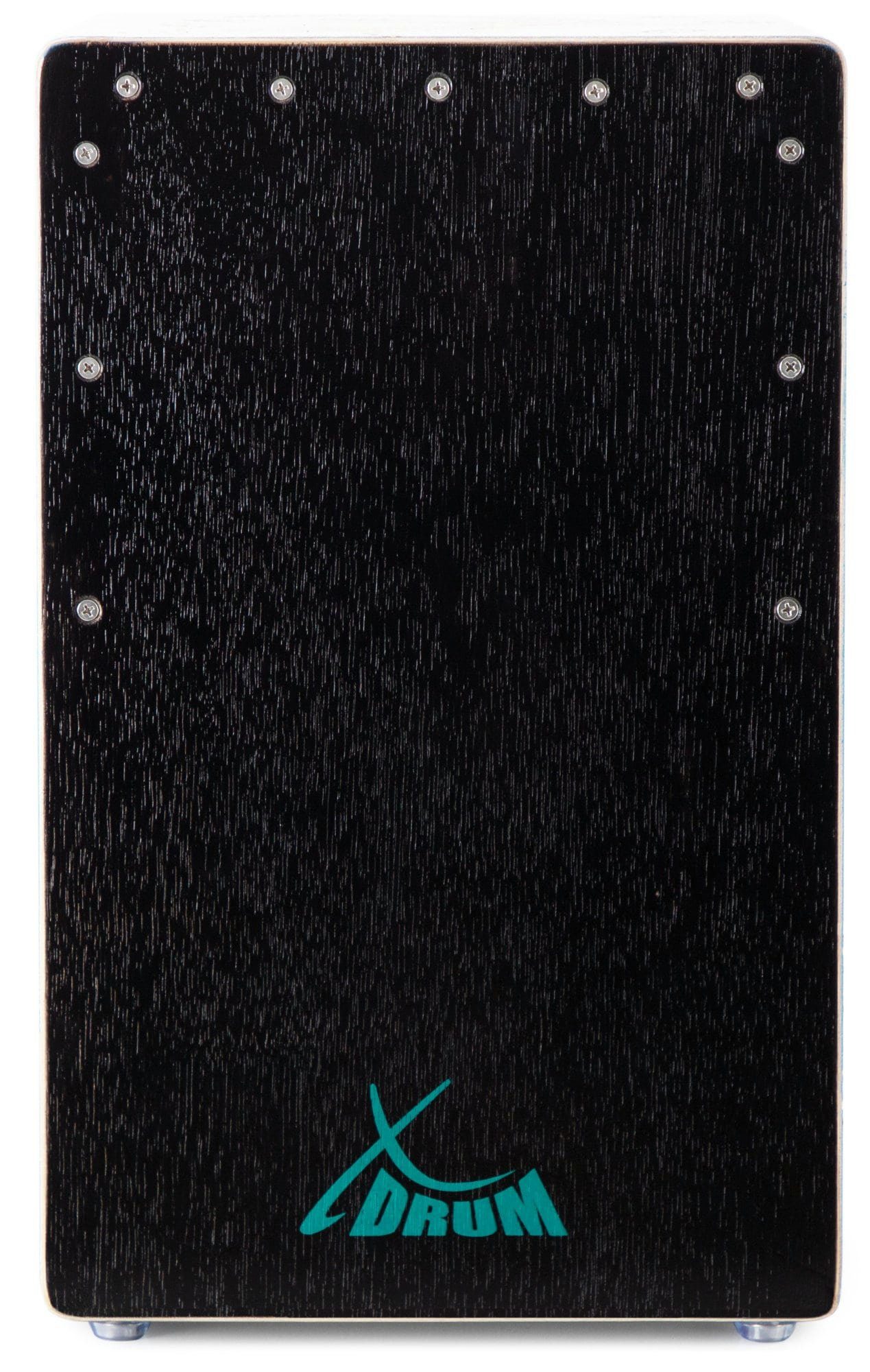 XDrum Cajon Handbemalte Designer-Cajon mit Dot Art-Geckos, Bass Port & Snare Teppich mit 20 Spiralen