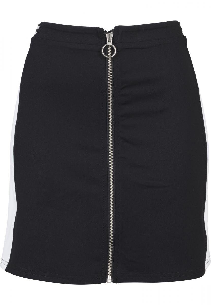 College URBAN (1-tlg) Ladies Damen Zip Skirt Jerseyrock CLASSICS