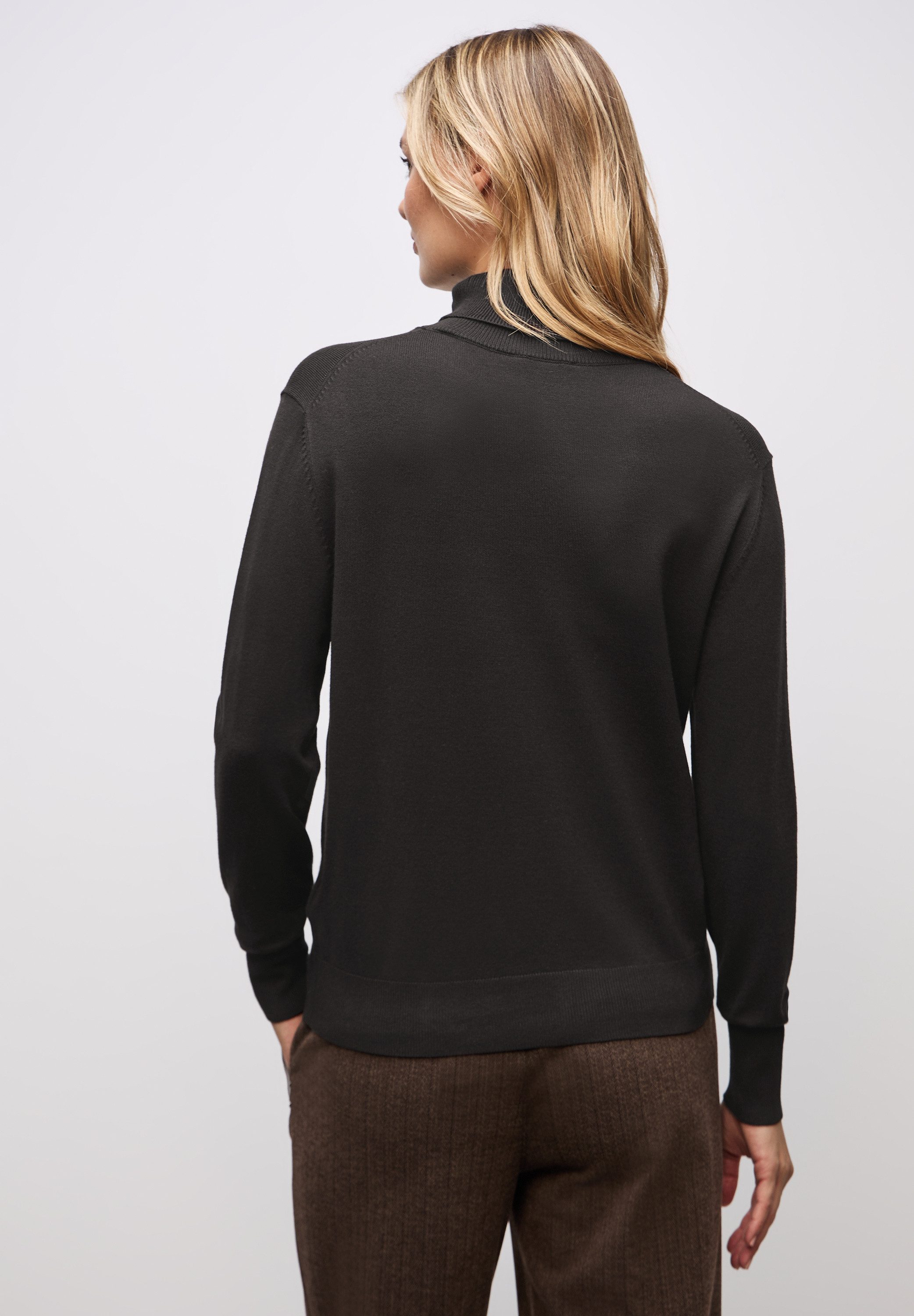STREET ONE Rollkragenpullover mit Strick-Struktur günstig online kaufen