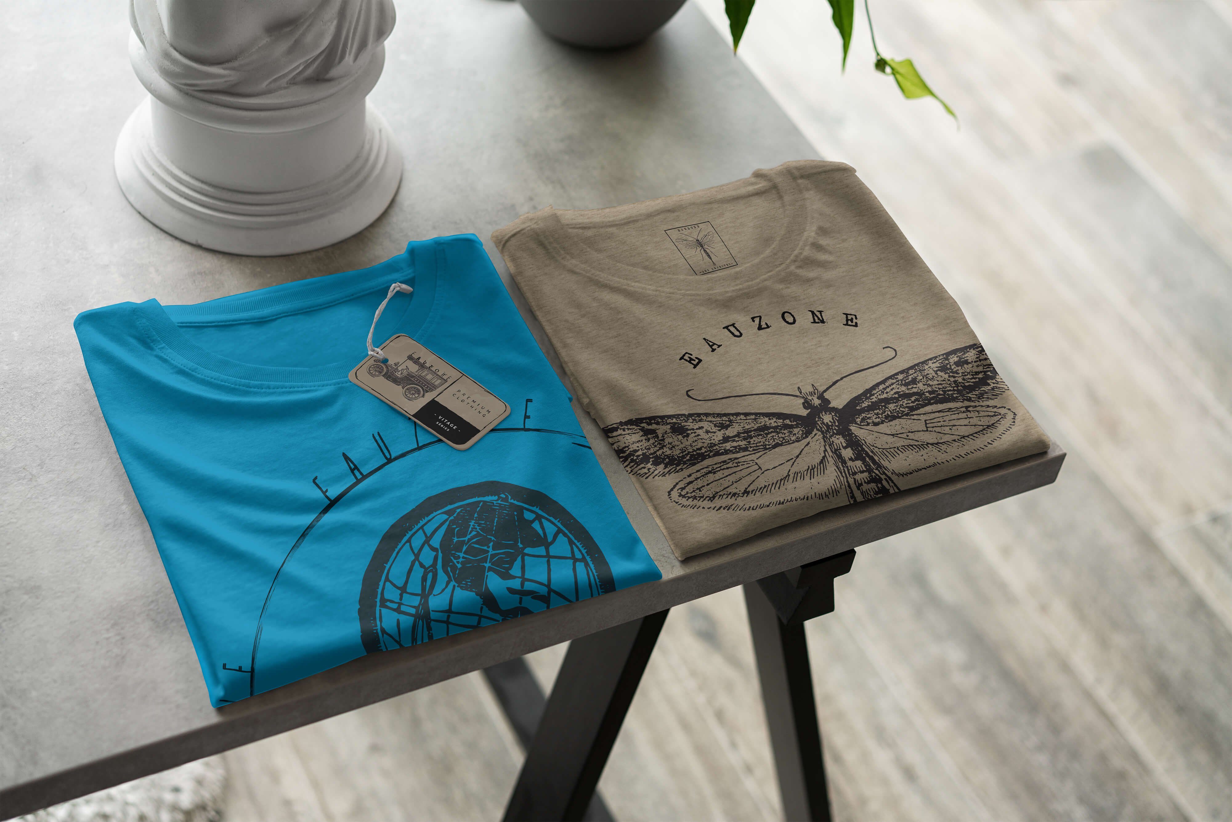 Sinus Art T-Shirt Vintage Herren T-Shirt Globus Atoll